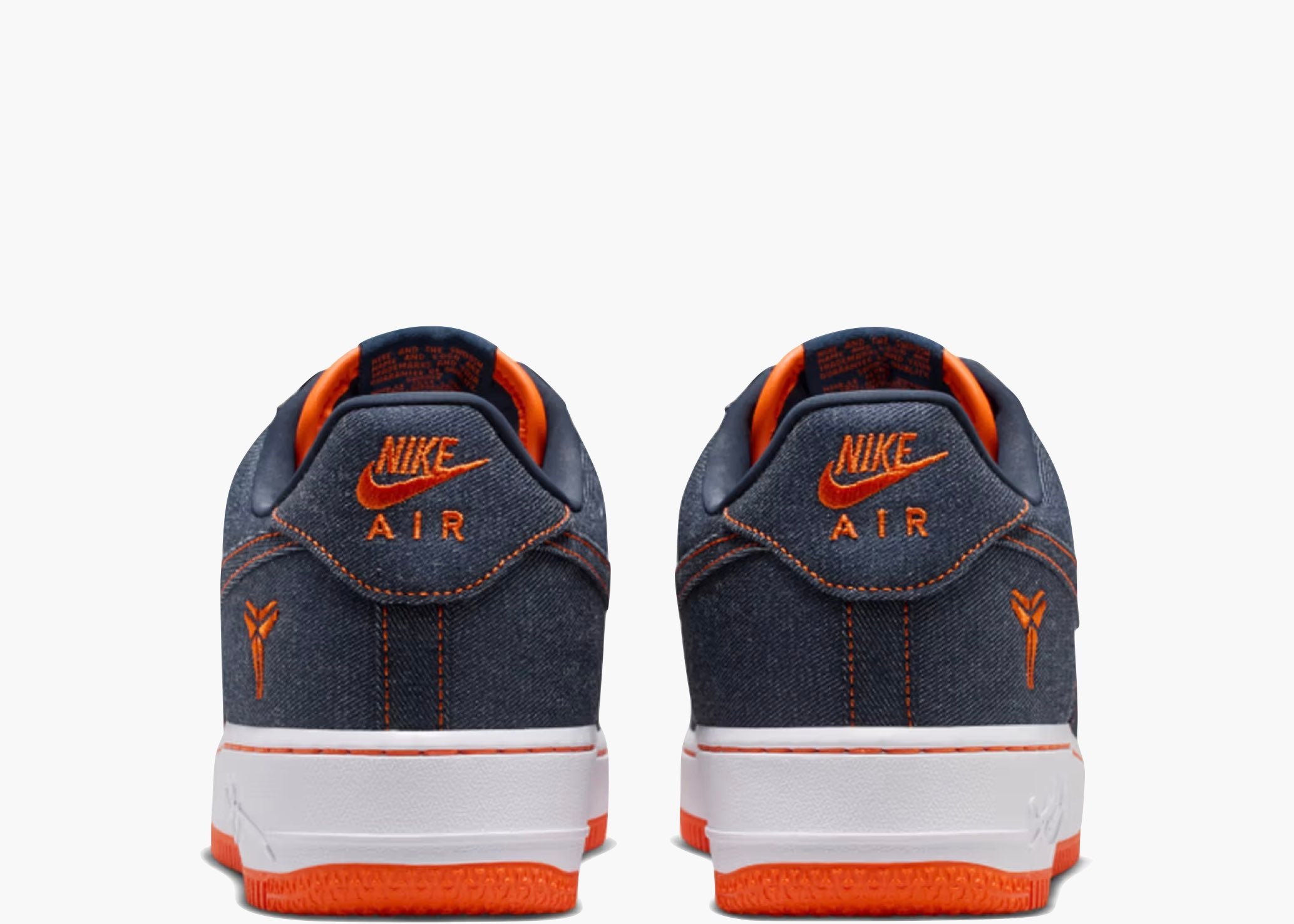 Nike Air Force 1 Low Protro Kobe Bryant Denim Obsidian Safety Orange IM1980-400 Hype Clothinga Limited Edition