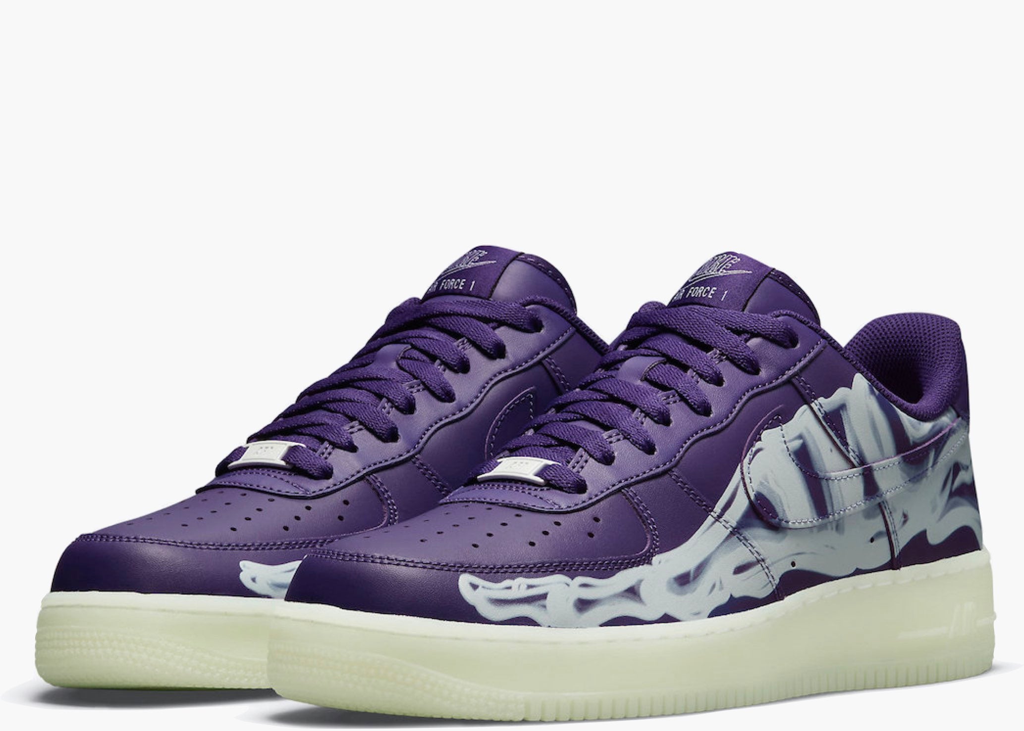 Nike Air Force 1 Low Purple Skeleton Halloween (2021)