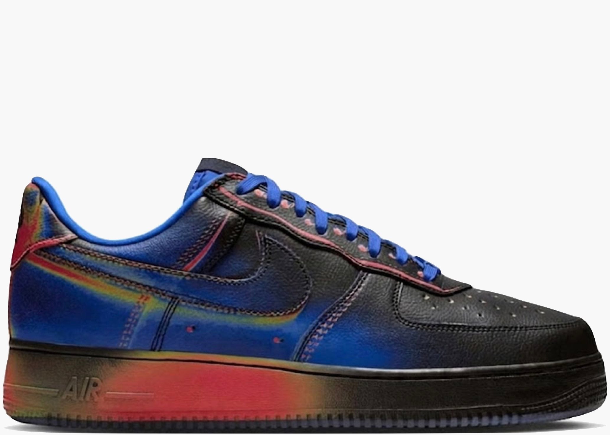 Nike Air Force 1 Low Retro Heat Map Black Racer Blue IB6834-001 Hype Clothinga Limited Edition