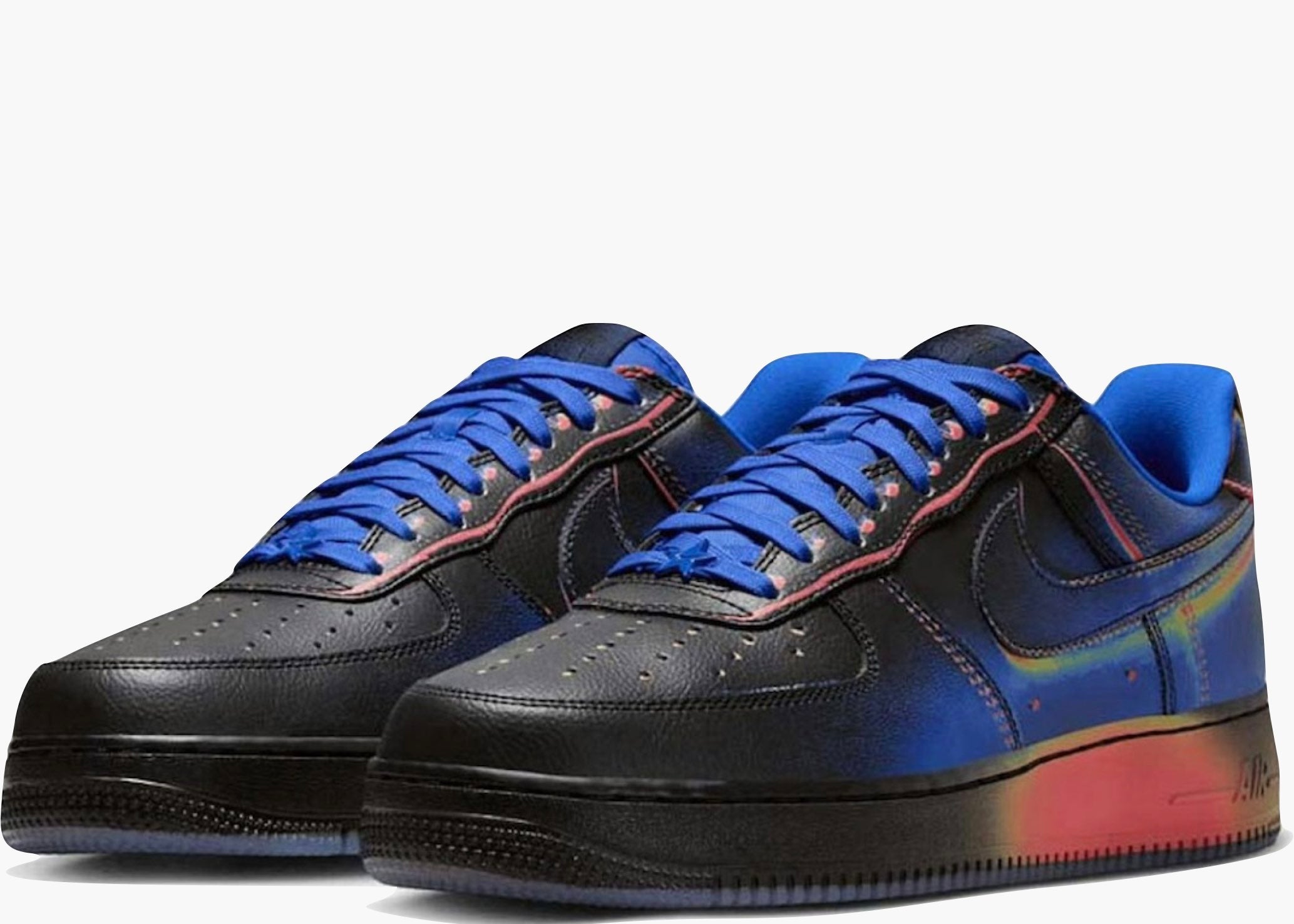 Nike Air Force 1 Low Retro Heat Map Black Racer Blue IB6834-001 Hype Clothinga Limited Edition