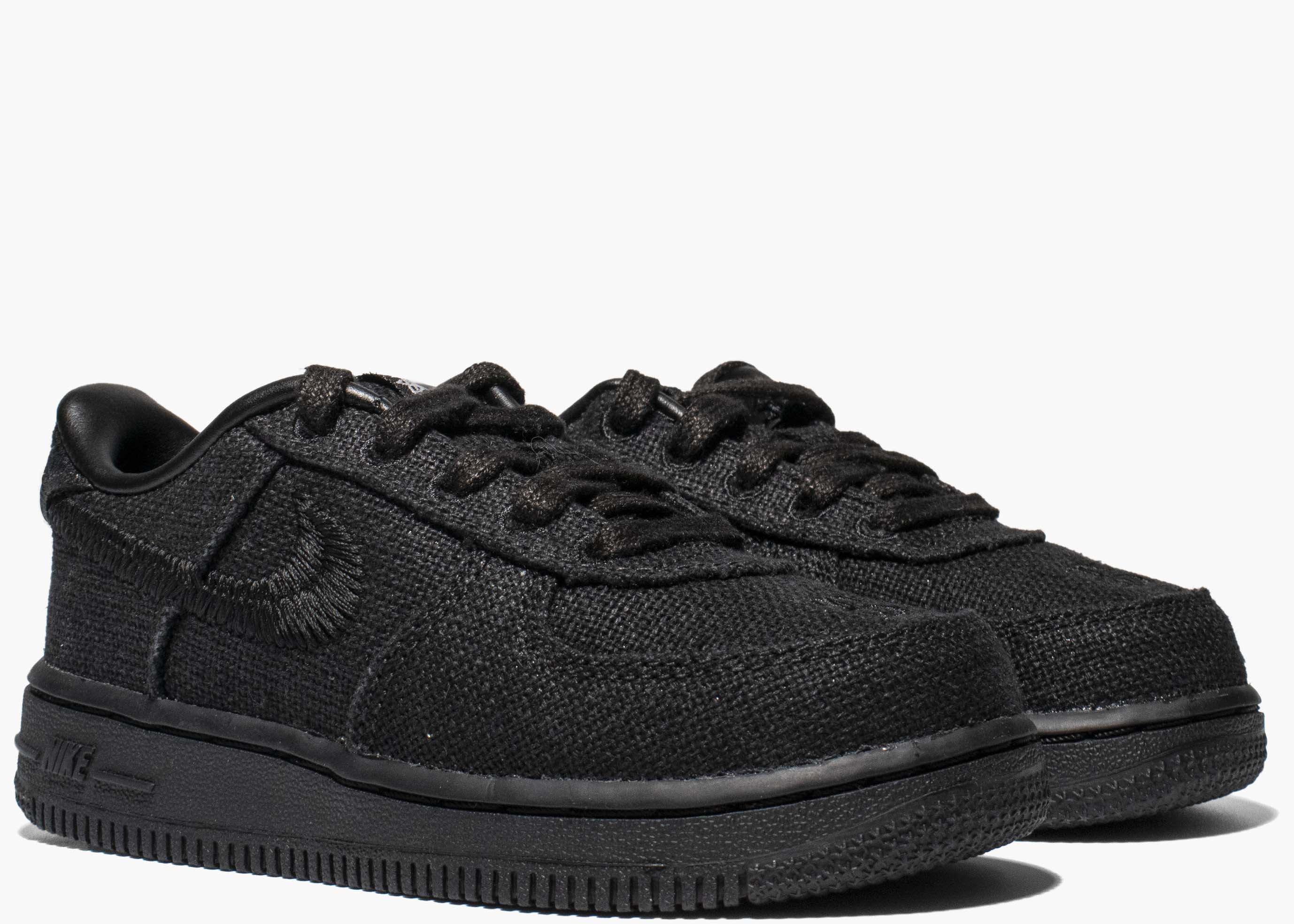 Nike Air Force 1 Low Stussy Black (PS) DD1578-001 Hype Clothinga Limited Edition