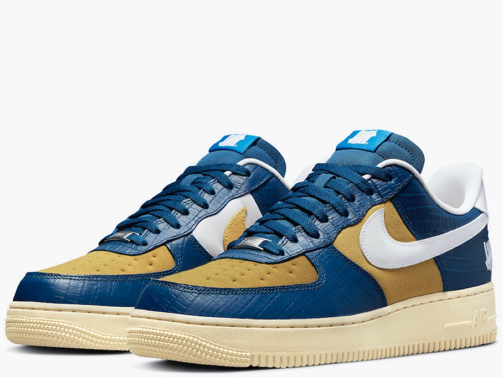 Nike Air Force 1 Low Undefeated Dunk Vs. AF1 Croc Blue Yellow SE DM8462-400 Hype Clothinga