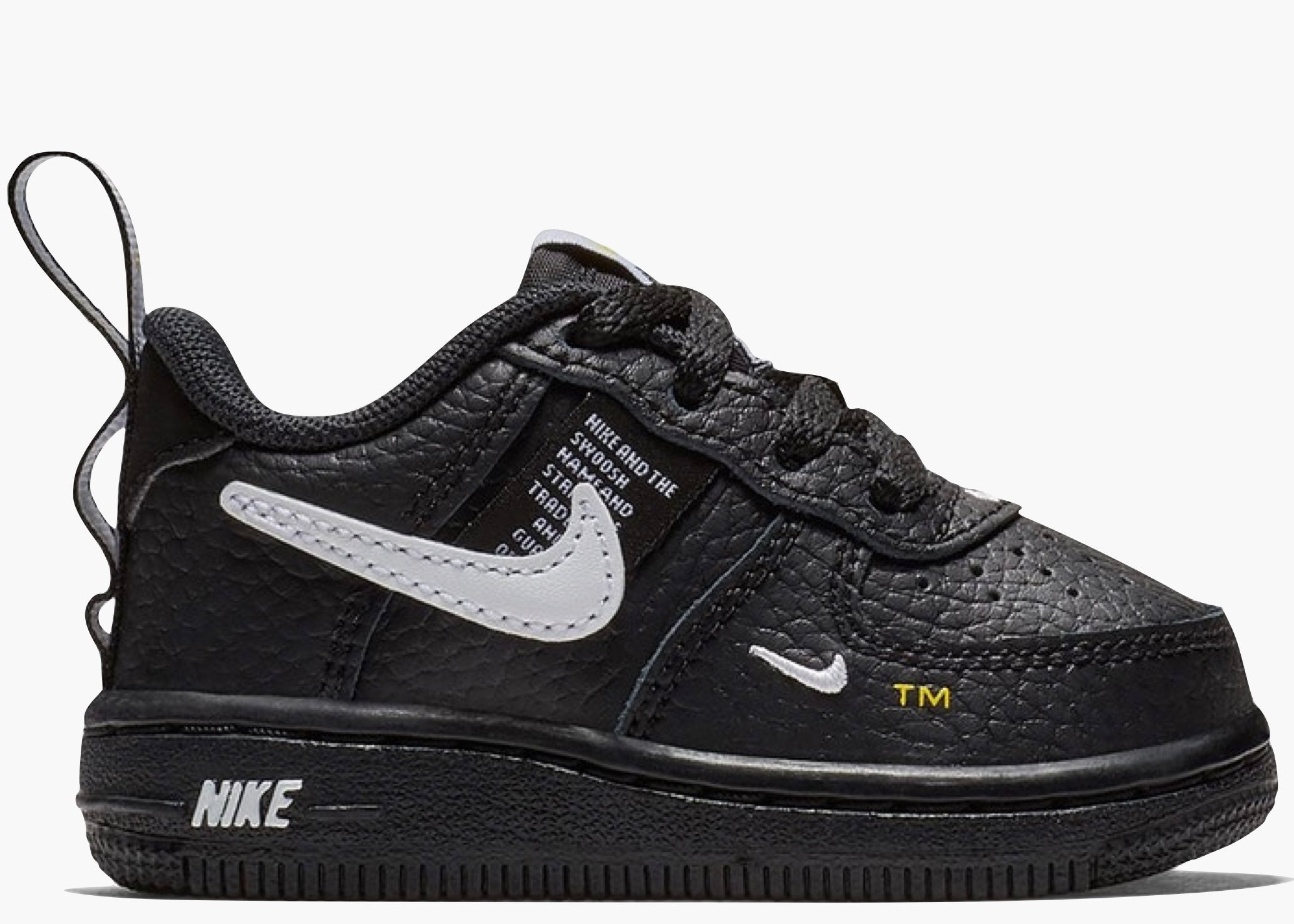Nike Air Force 1 Low Utility Black White (TD) AV4273-001 Hype Clothinga