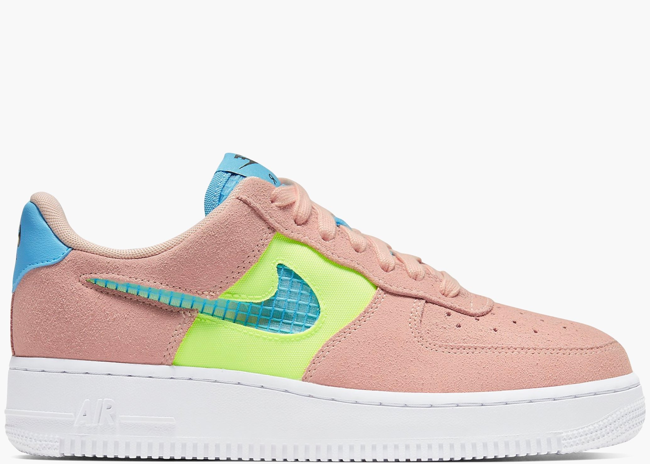 Nike Air Force 1 Low Washed Coral Ghost Green (W) . Hype Clothinga