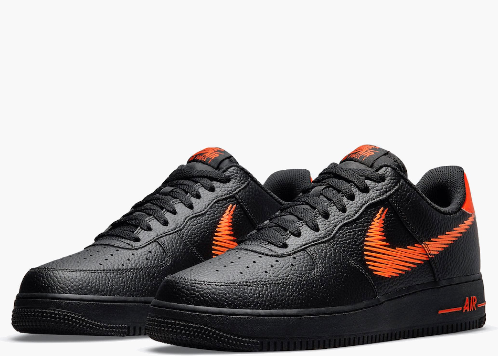 Nike Air Force 1 Low Zig Zag Black Orange