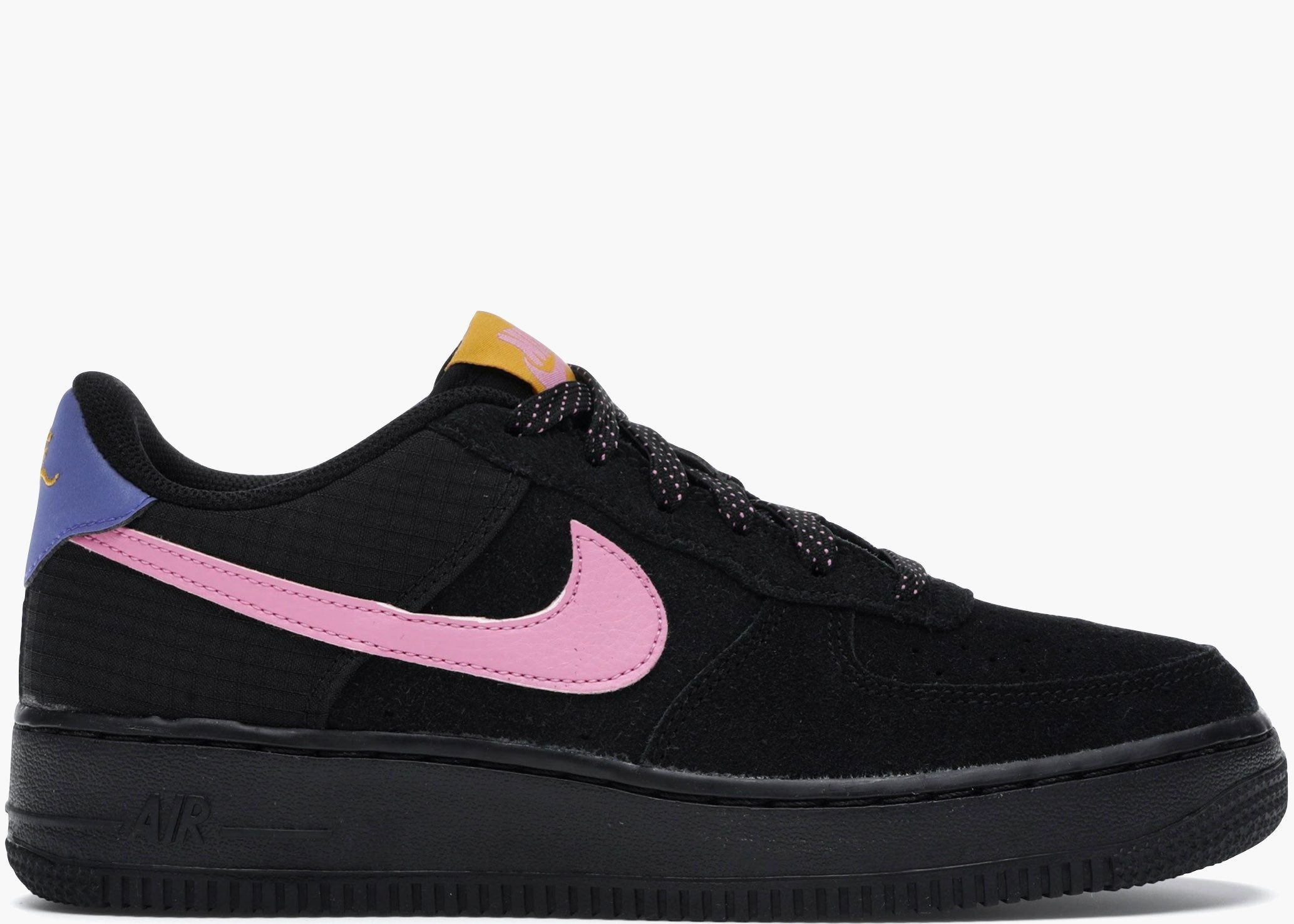 Nike Air Force 1 Lv8 2 Black Magic Flamingo (gs) CN5710-001 Hype Clothinga