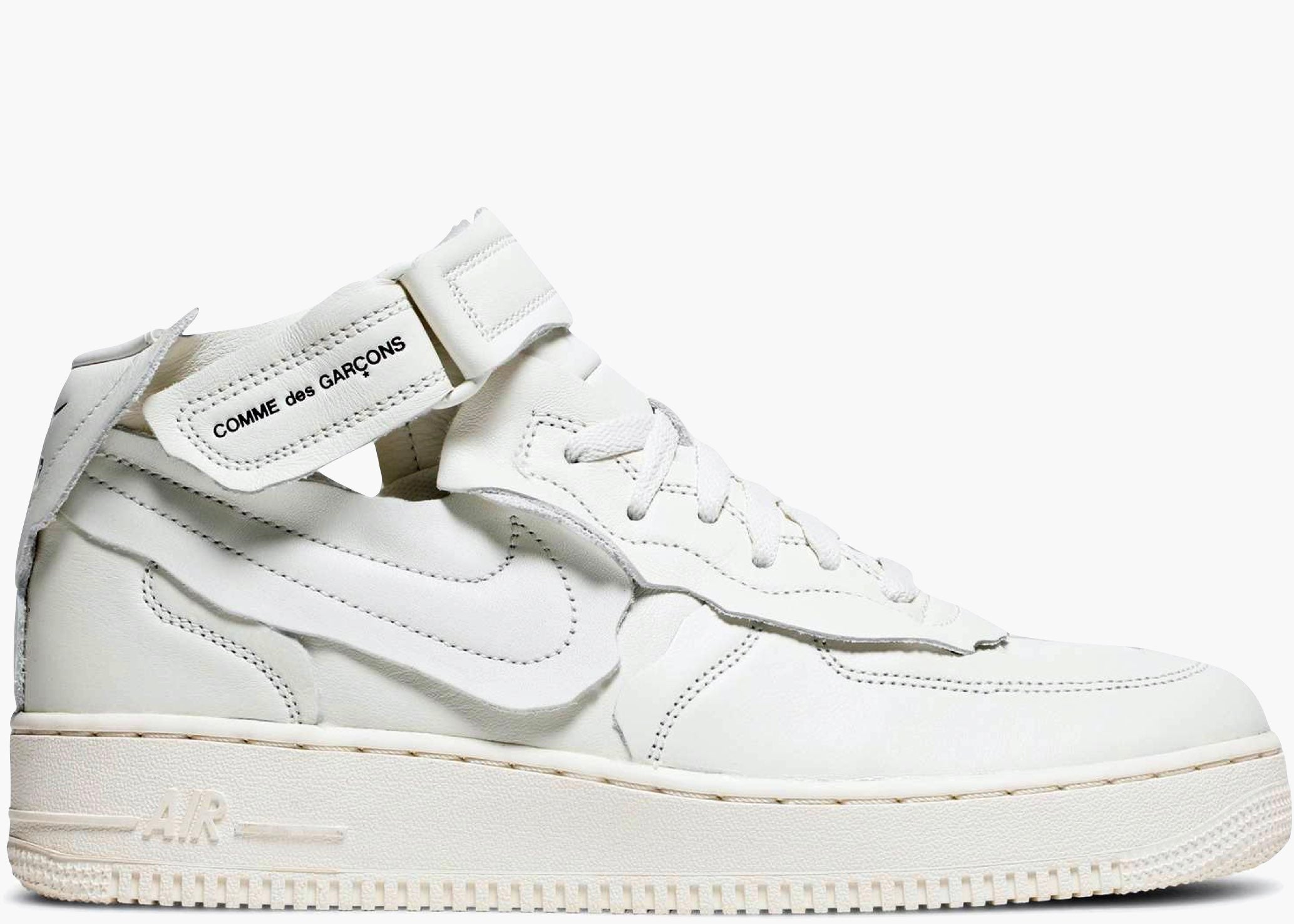 Nike Air Force 1 Mid Comme des Garcons White DC3601-100 Hype Clothinga
