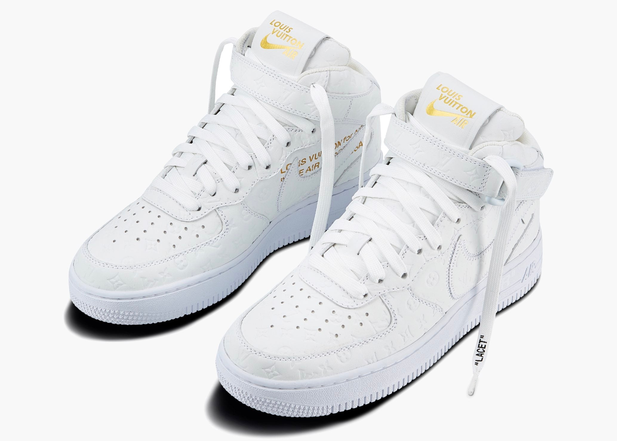 Nike Air Force 1 Mid Louis Vuitton By Virgil Abloh White | Hype Clothinga