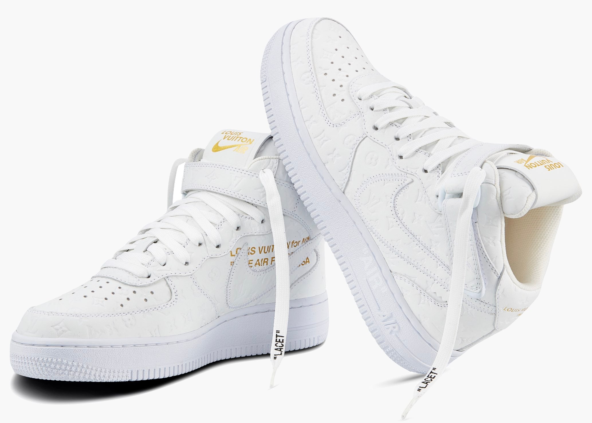 Nike Air Force 1 Mid Louis Vuitton By Virgil Abloh White | Hype Clothinga