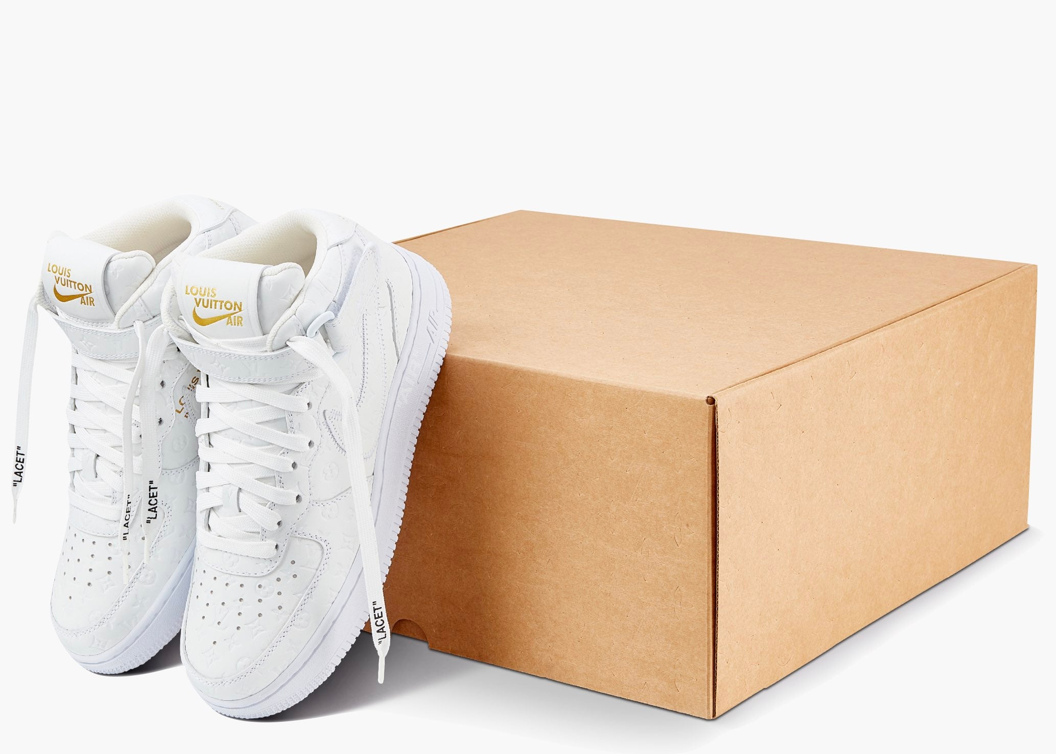 Nike Air Force 1 Mid Louis Vuitton By Virgil Abloh White | Hype Clothinga