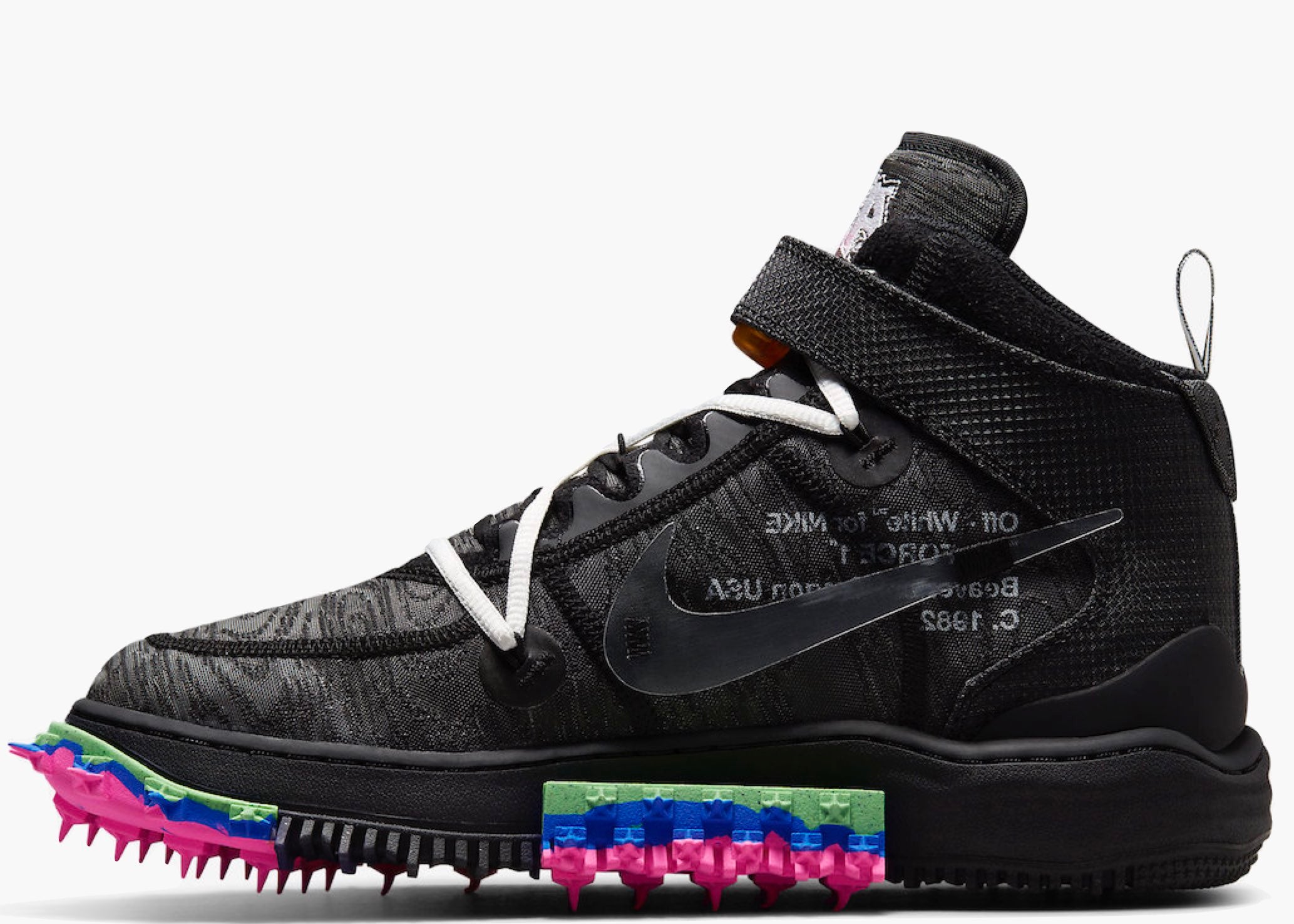 Nike Air Force 1 Mid Off-White Black | Hype Clothinga