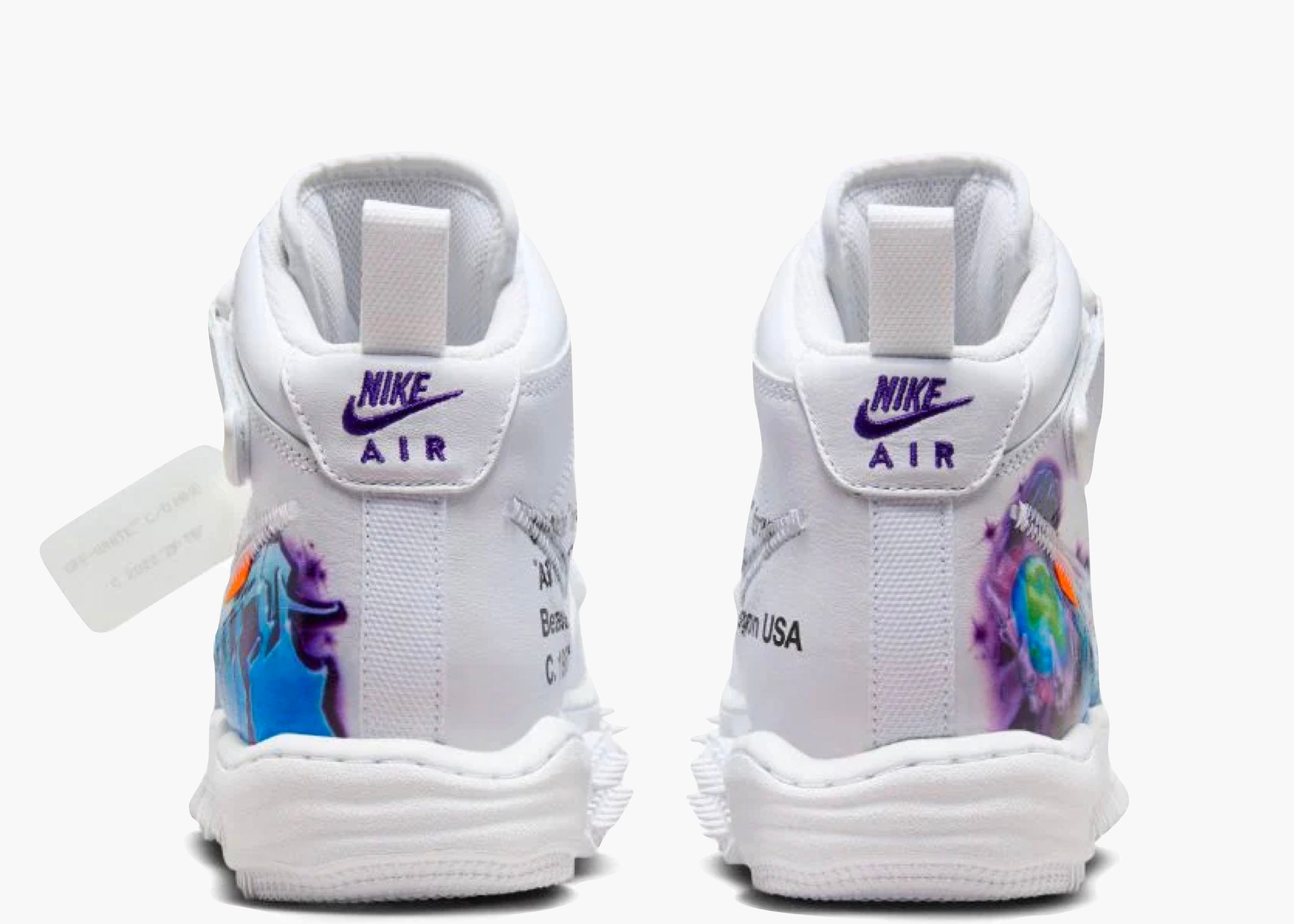 Nike Air Force 1 Mid Off-White Graffiti White