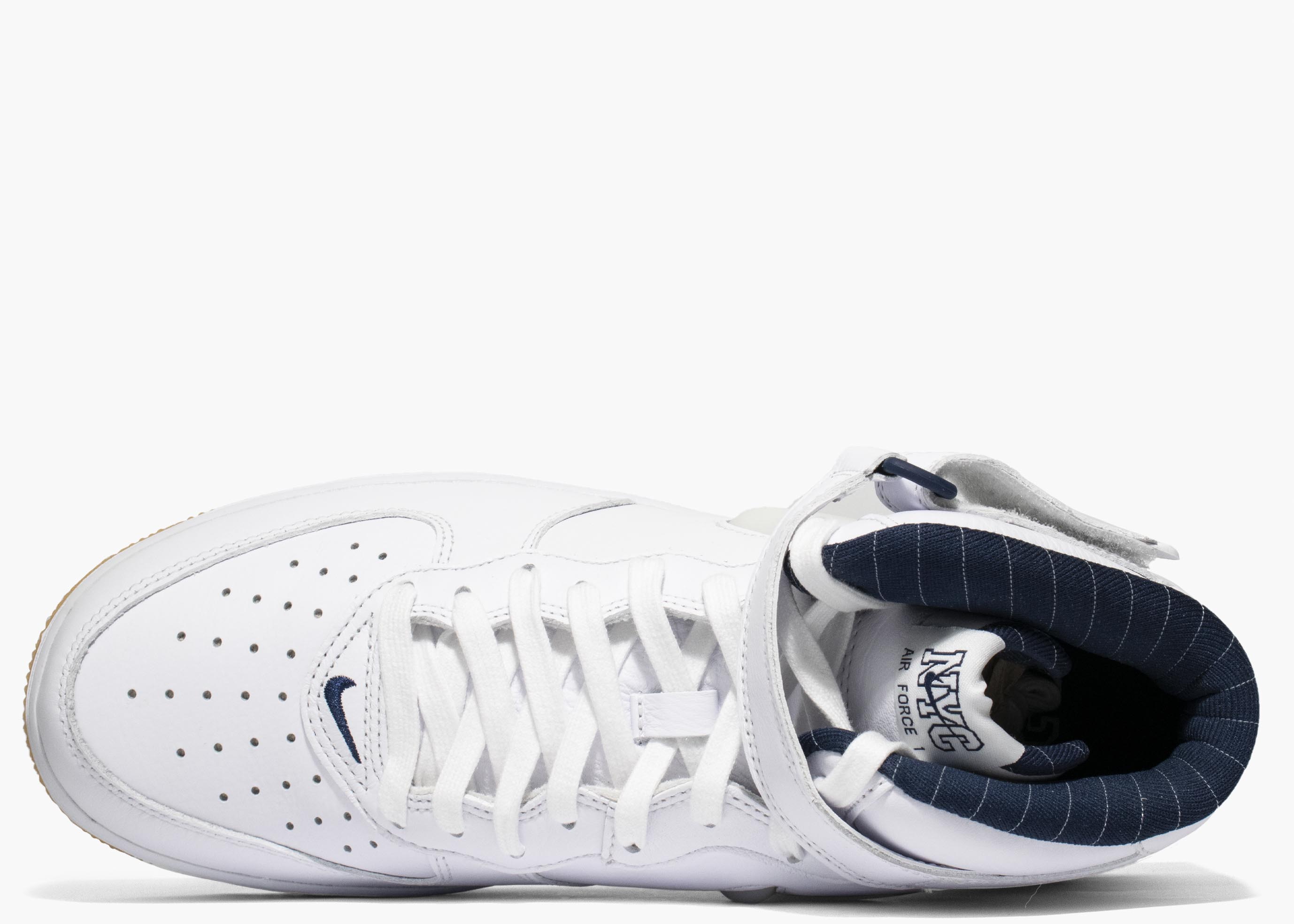 Nike Air Force 1 Mid QS Jewel NYC White Midnight Navy DH5622-100 hype clothinga limited edition