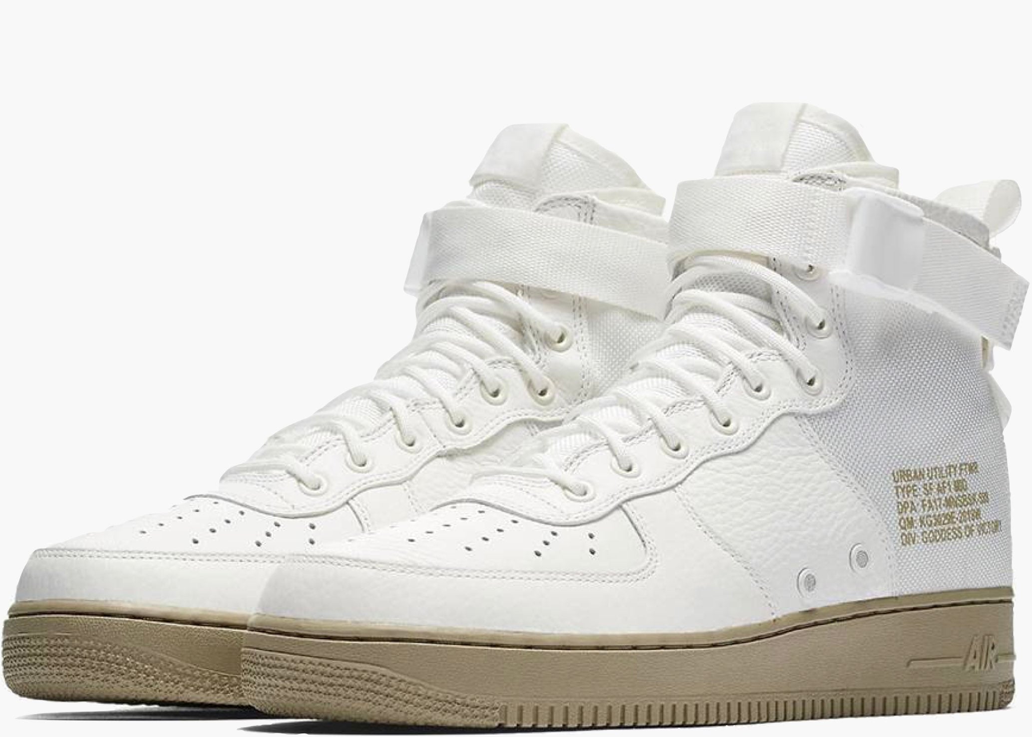 Nike Air Force 1 Mid Sf Ivory Olive 917753-101 Hype Clothinga