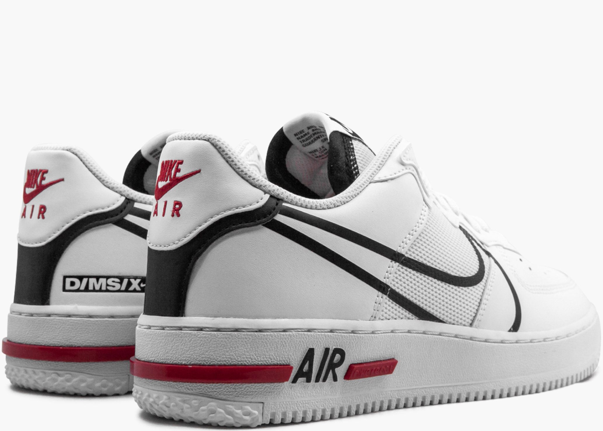 Nike Air Force 1 React White Black Red 59b1b5db Hype Clothinga