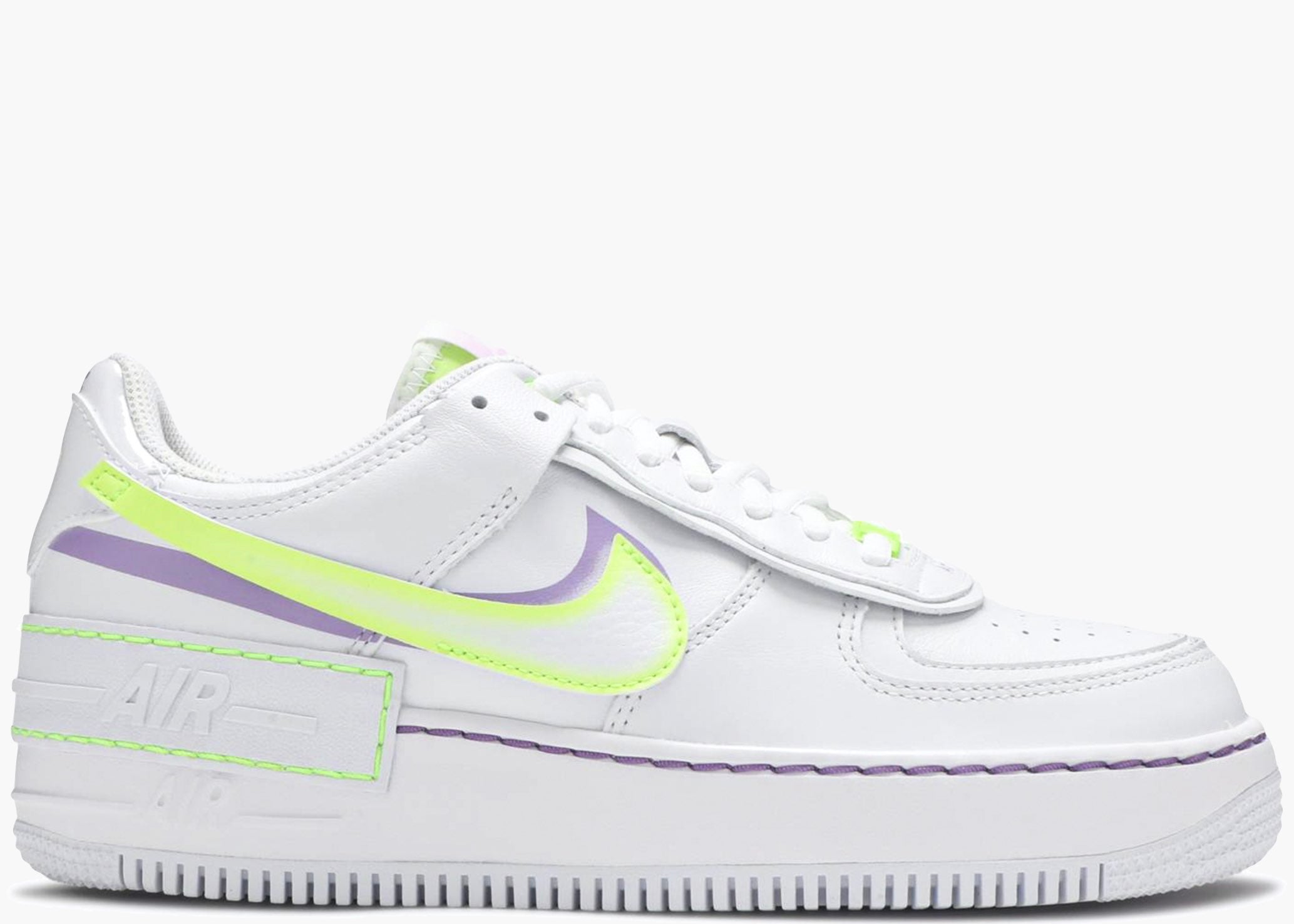 Nike Air Force 1 Shadow White Electric Green (W) hype clothinga