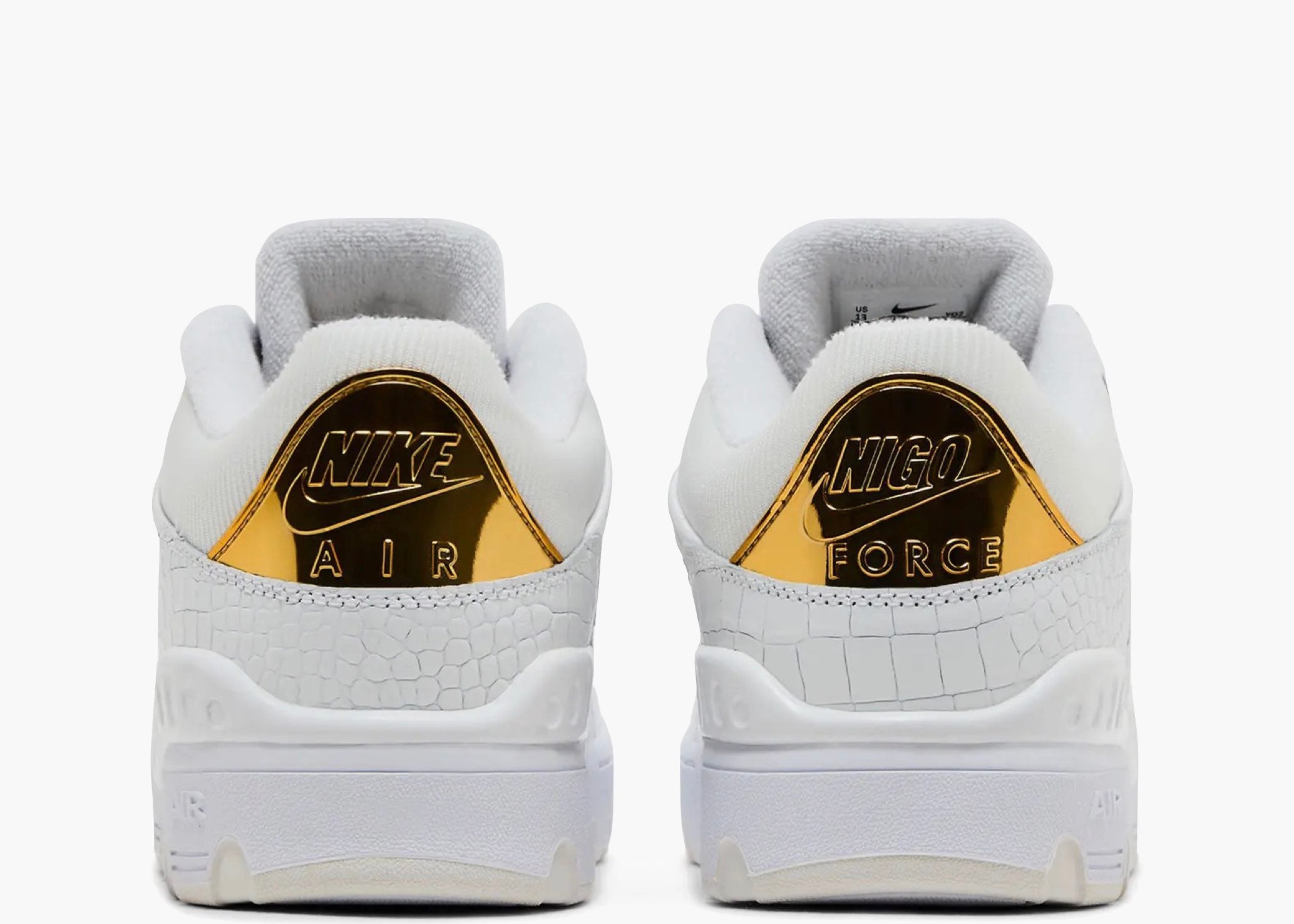 Nike Air Force 3 Low SP Nigo White Metallic Gold  HF7630-100 Hype Clothinga Limited Edition
