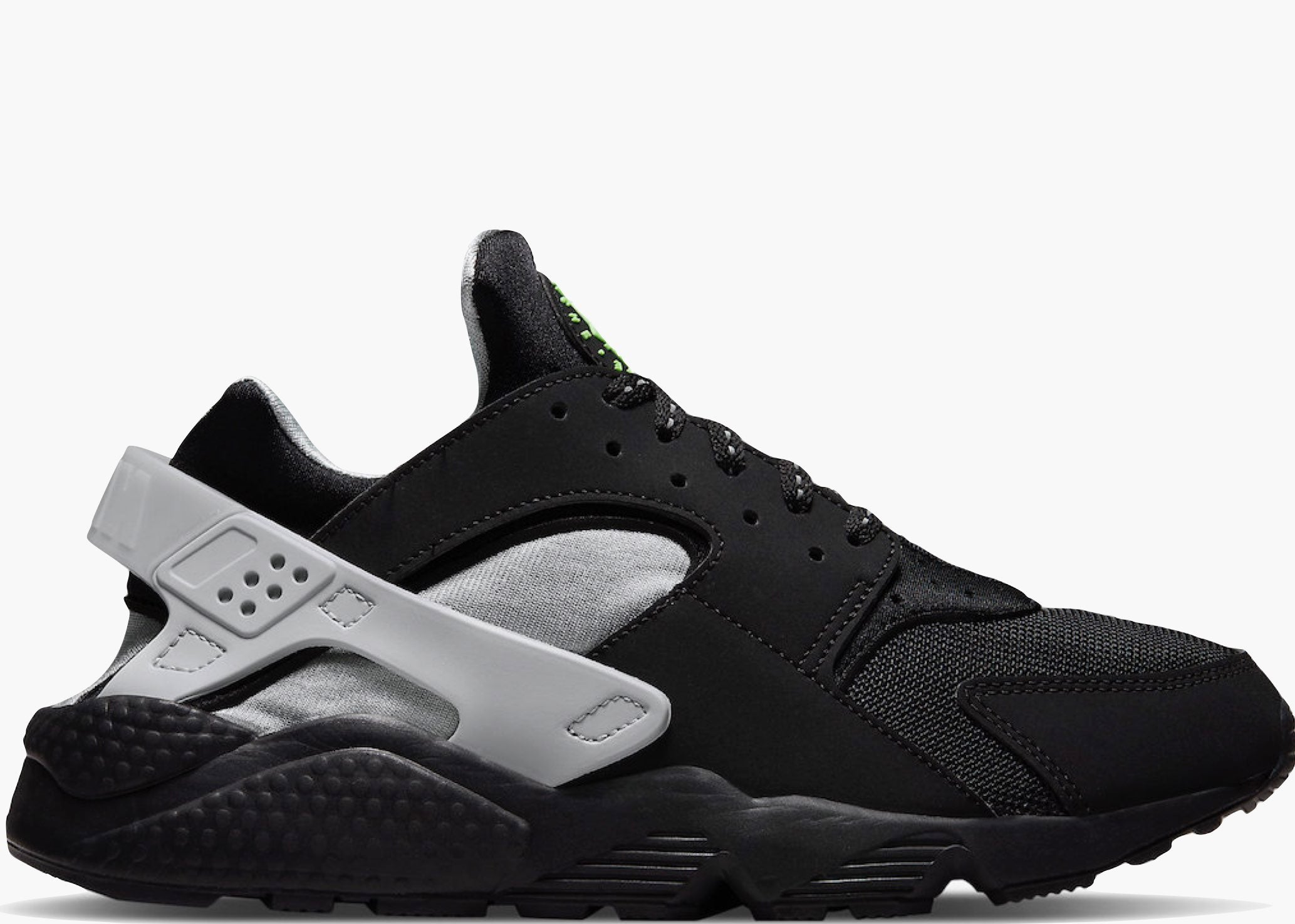 Nike Air Huarache Black Neon Green Hype Clothinga Limited Edition