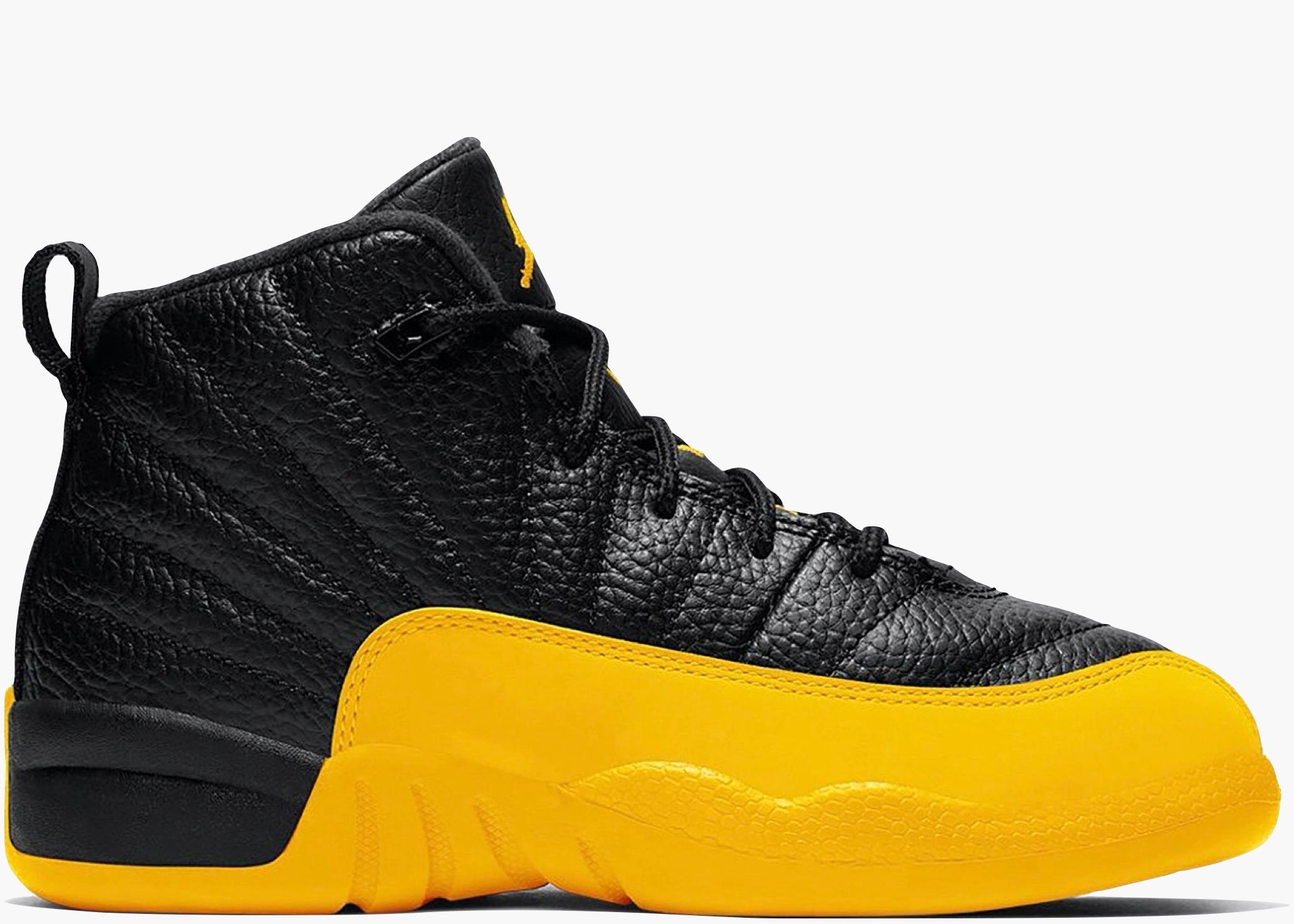 Nike Air Jordan 12 Retro Black University Gold (PS) 151186-070 Hype Clothinga
