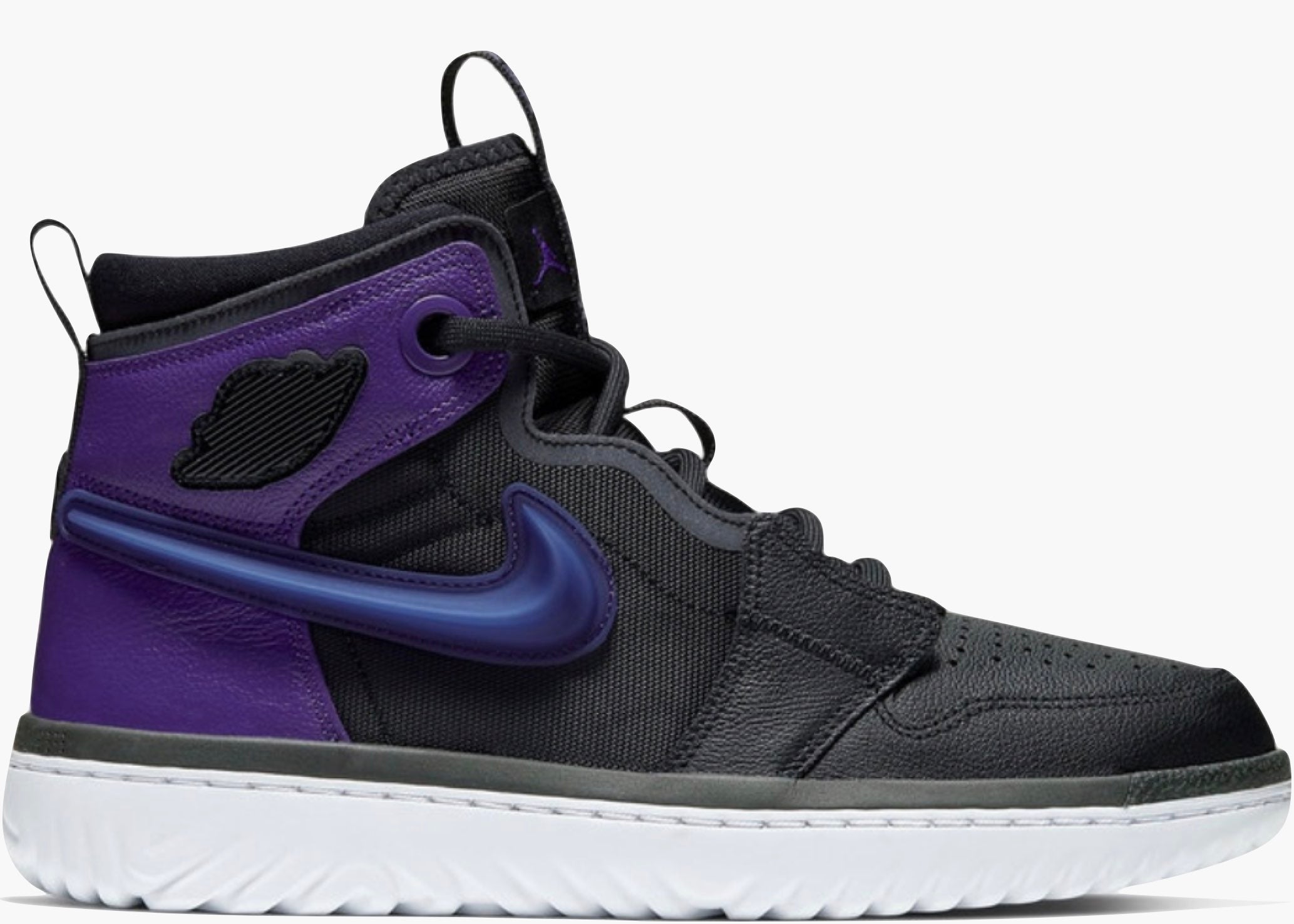 Nike Air Jordan 1 High React Black Court Purple AR5321-00 Hype Clothinga