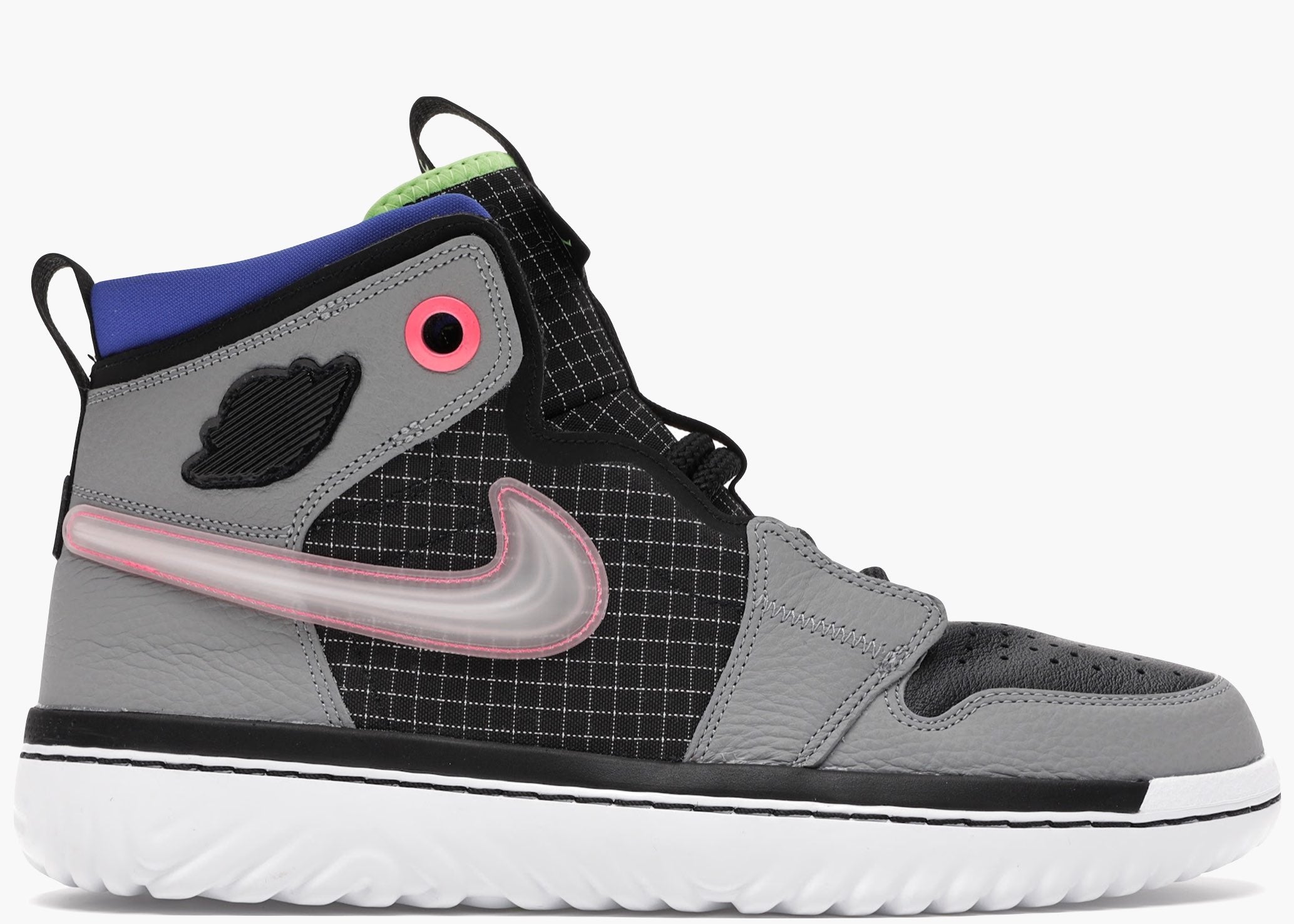 Nike Air Jordan 1 High React Black Particle Grey AR5321-002 Hype Clothinga Limited Edition