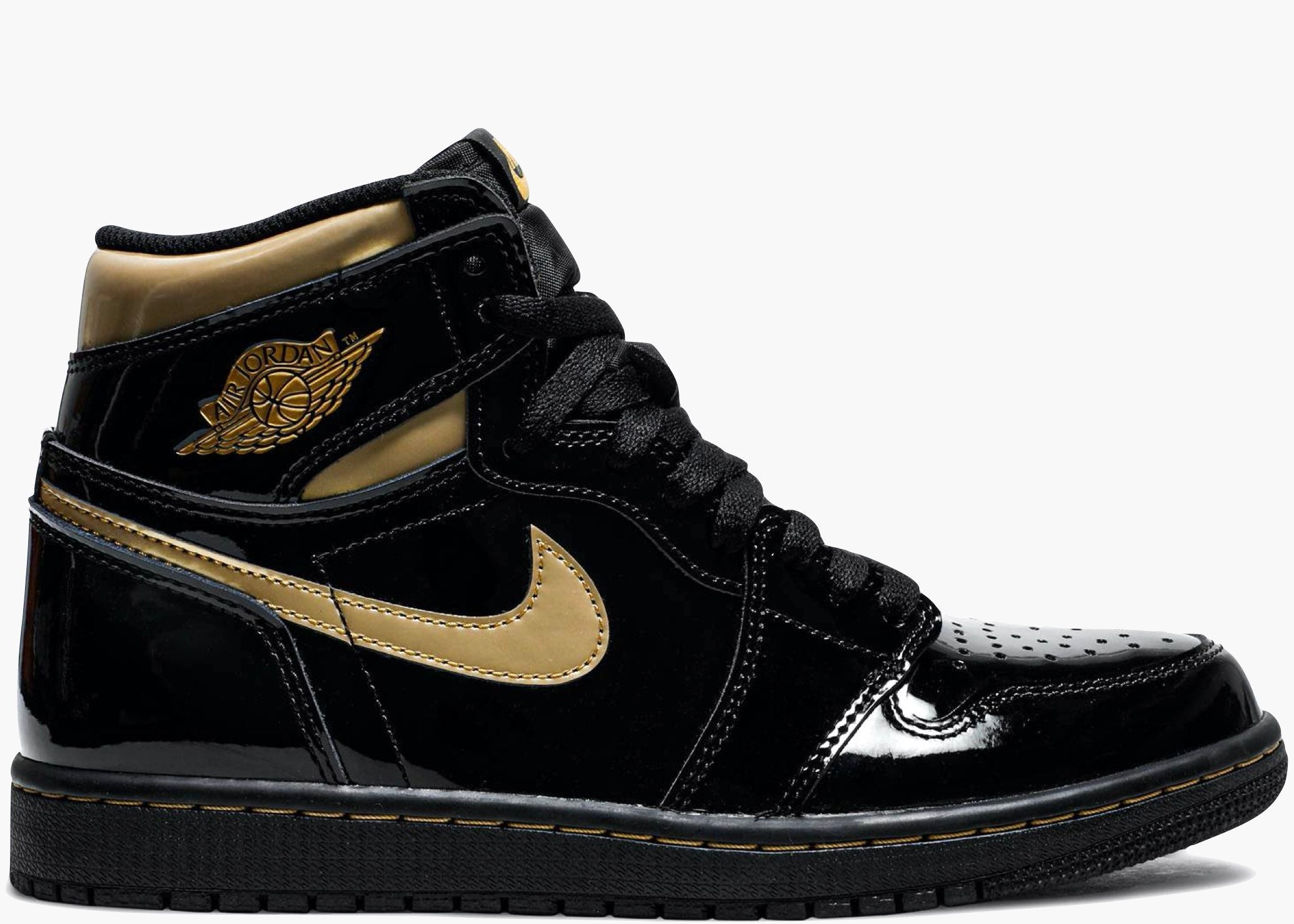 Nike Air Jordan 1 High Retro Black Gold 555088-032 Hype Clothinga