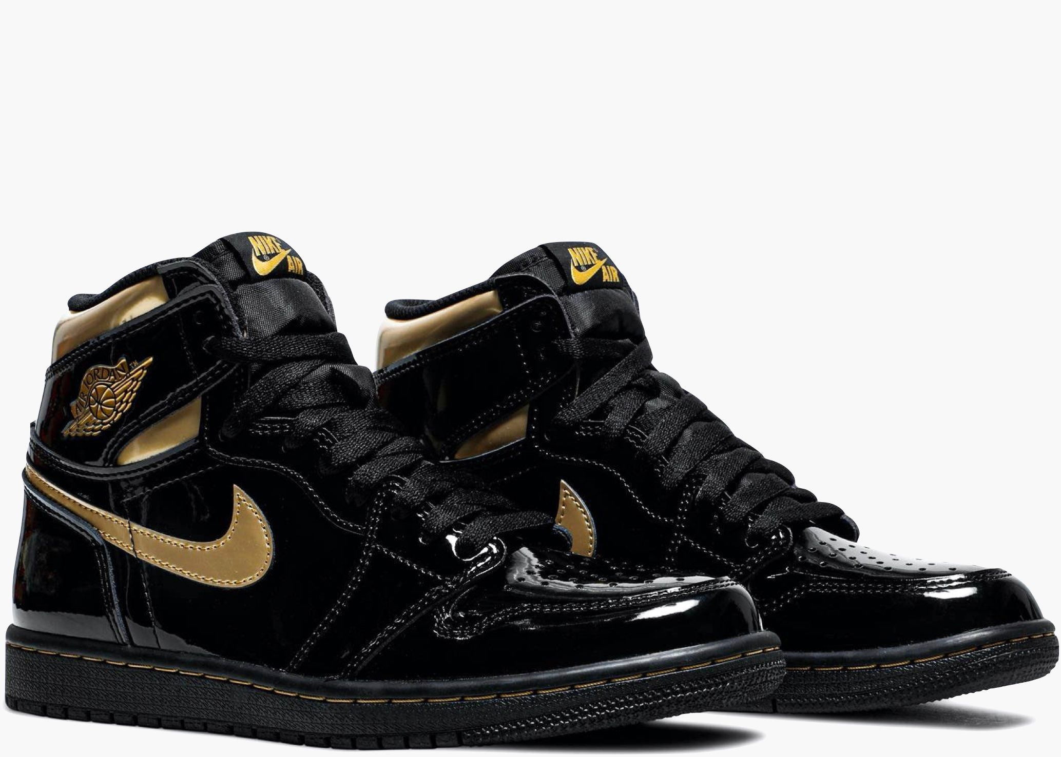 Nike Air Jordan 1 High Retro Black Gold 555088-032 Hype Clothinga