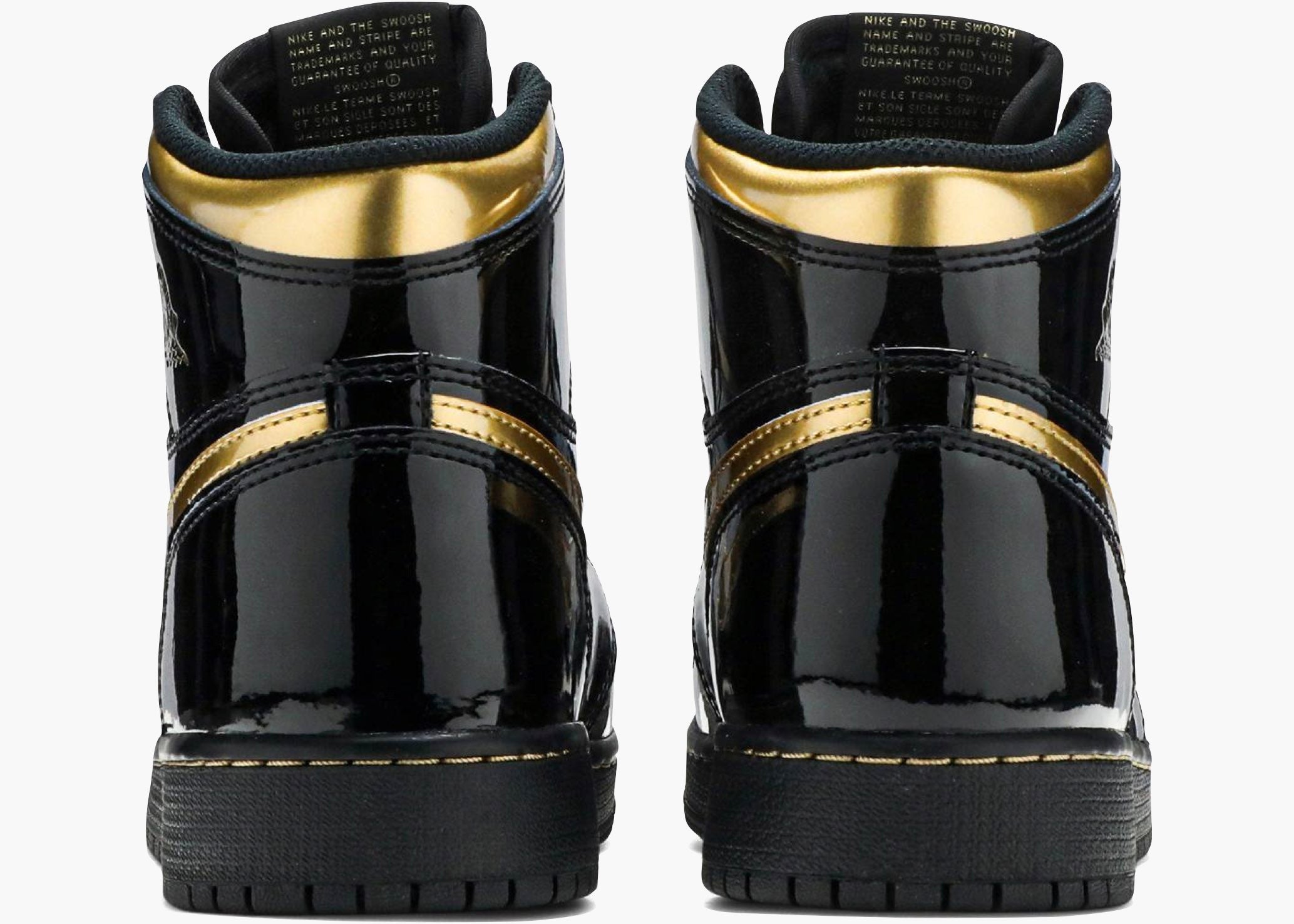 Nike Air Jordan 1 High Retro GS Black Metallic Gold 575441-032 Hype Clothinga