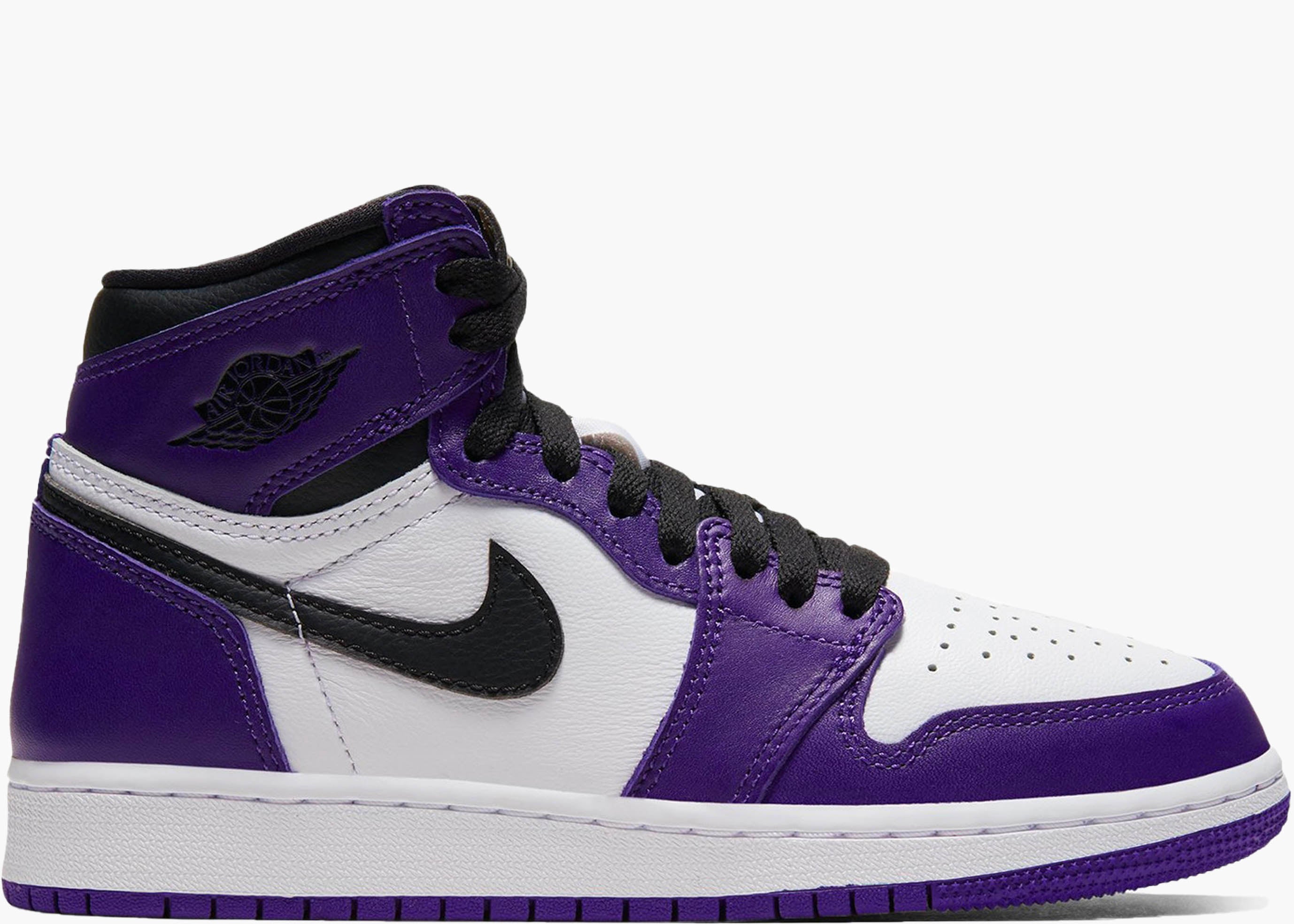 Nike Air Jordan 1 High Retro Gs Purple White 5755441-500 Hype Clothinga Limited Edition
