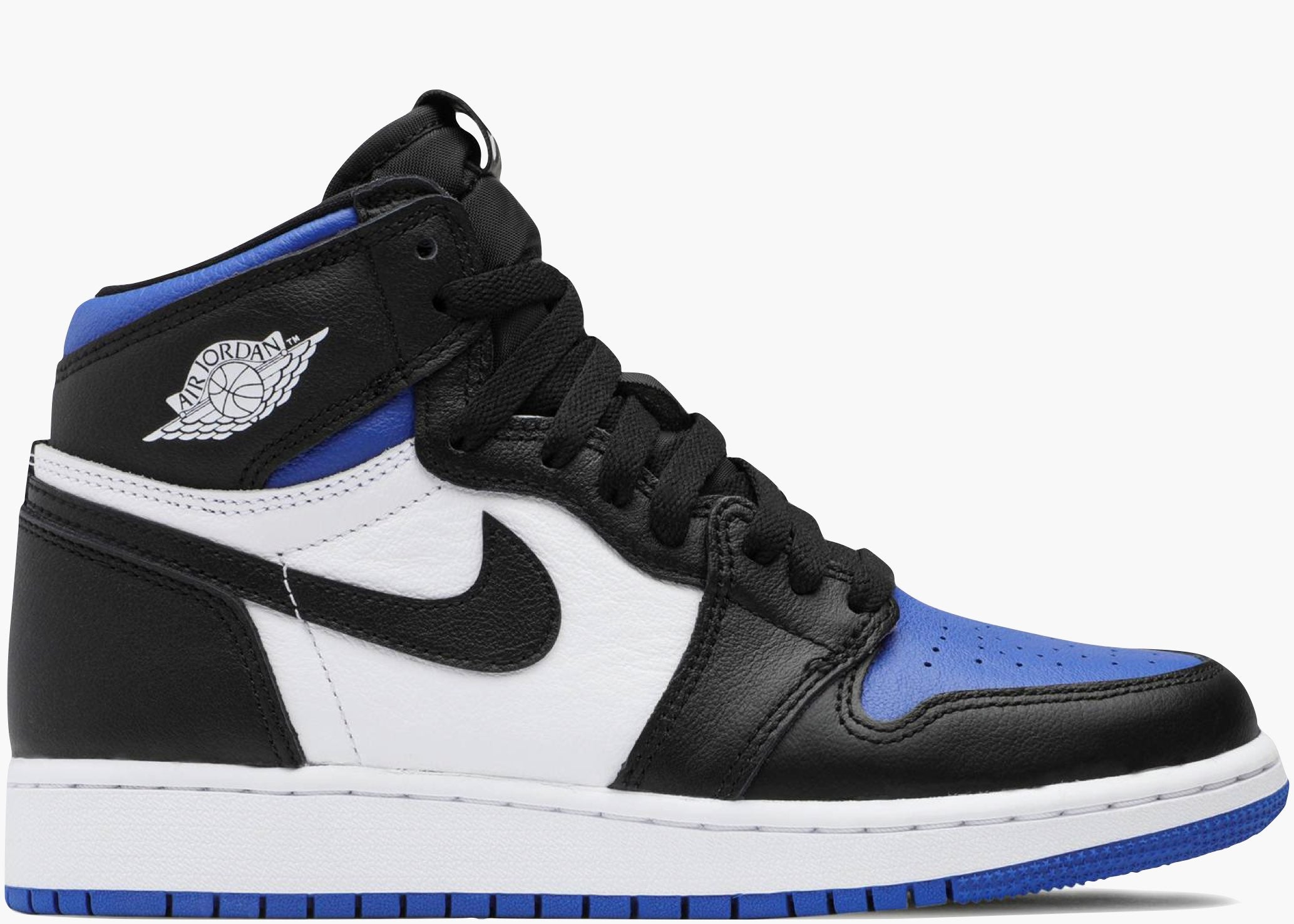 Nike Air Jordan 1 High retro GS Black Game Royal 575441-041 Hype Clothinga