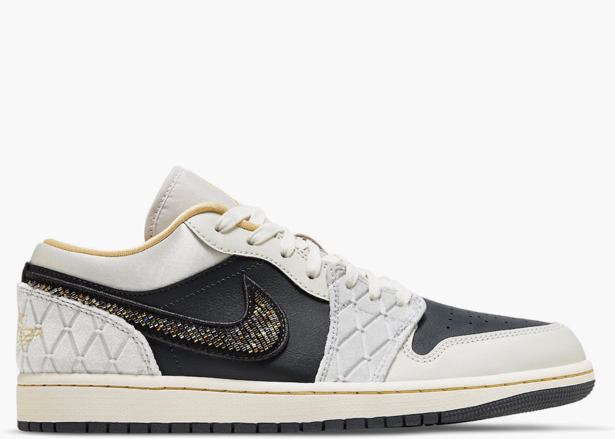 Nike Air Jordan 1 Low Beaded Swoosh | Hype Clothinga