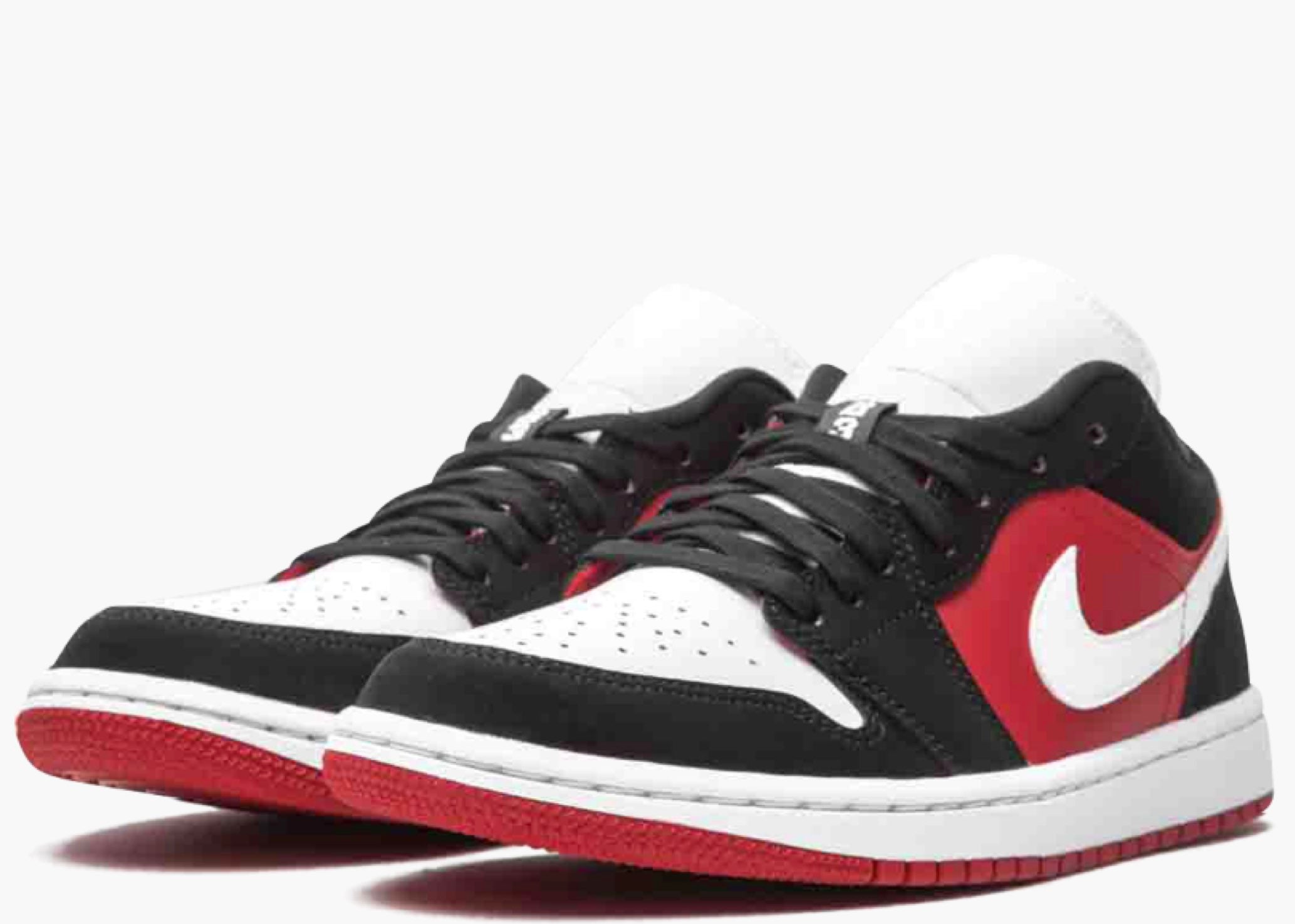 Nike Air Jordan 1 Low Black White Gym Red (W) DC0774-016 Hype Clothinga Limited Edition
