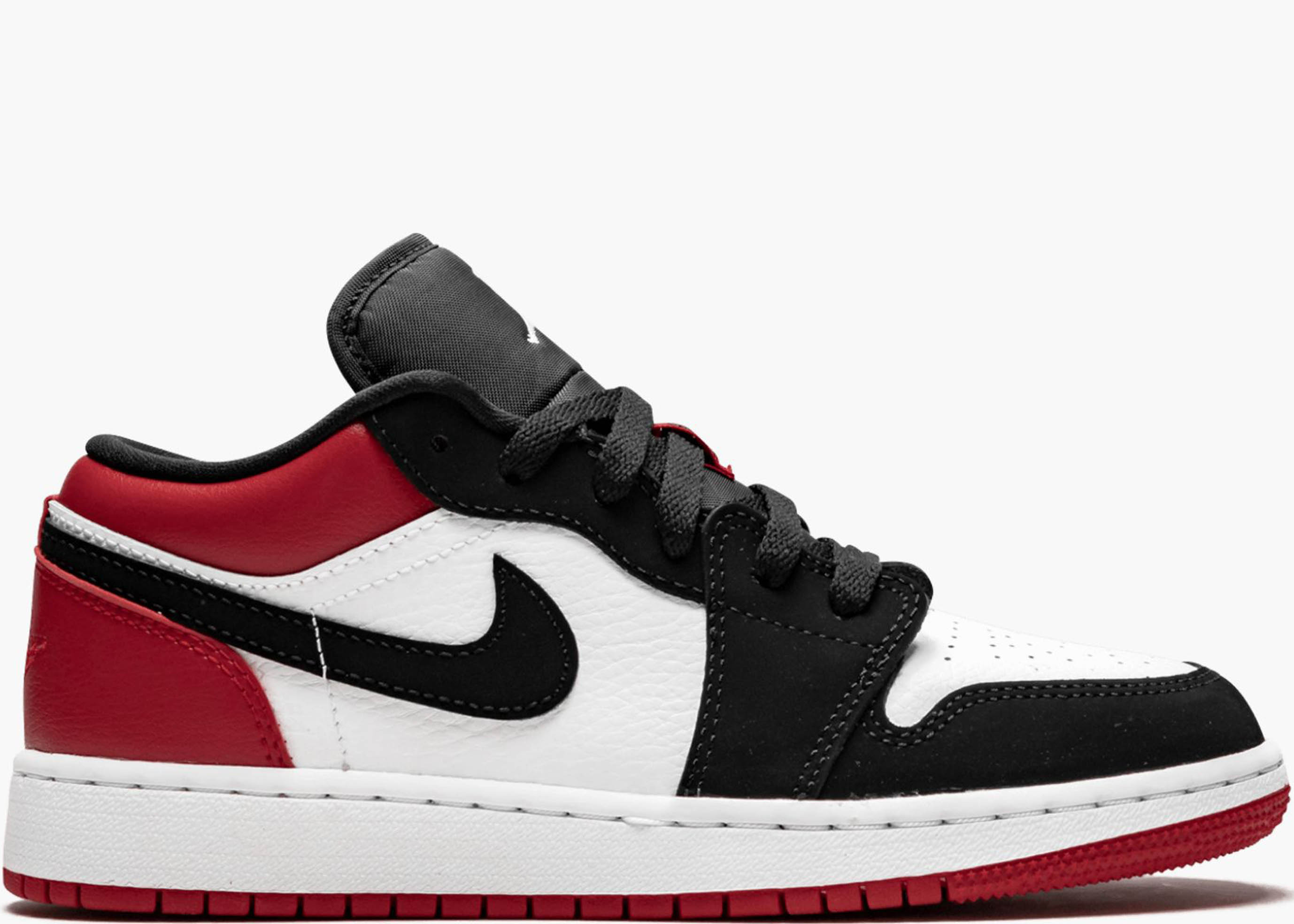 Nike Air Jordan 1 Low Gs Black Toe 553560-116 Hype Clothinga Limited Edition