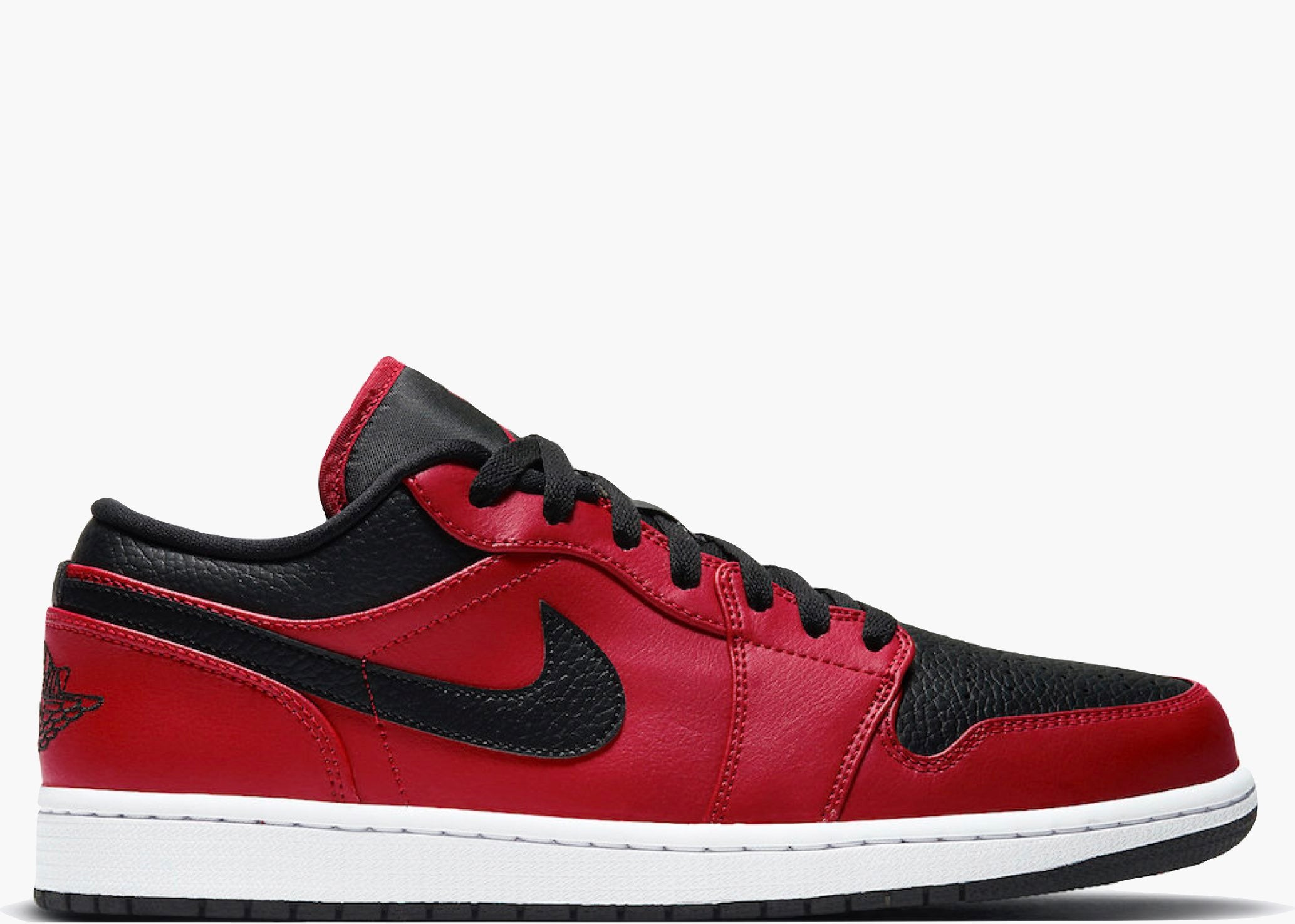 Nike Air Jordan 1 Low Reverse Bred Pebbled Swoosh Hype Clothinga Limited Edition