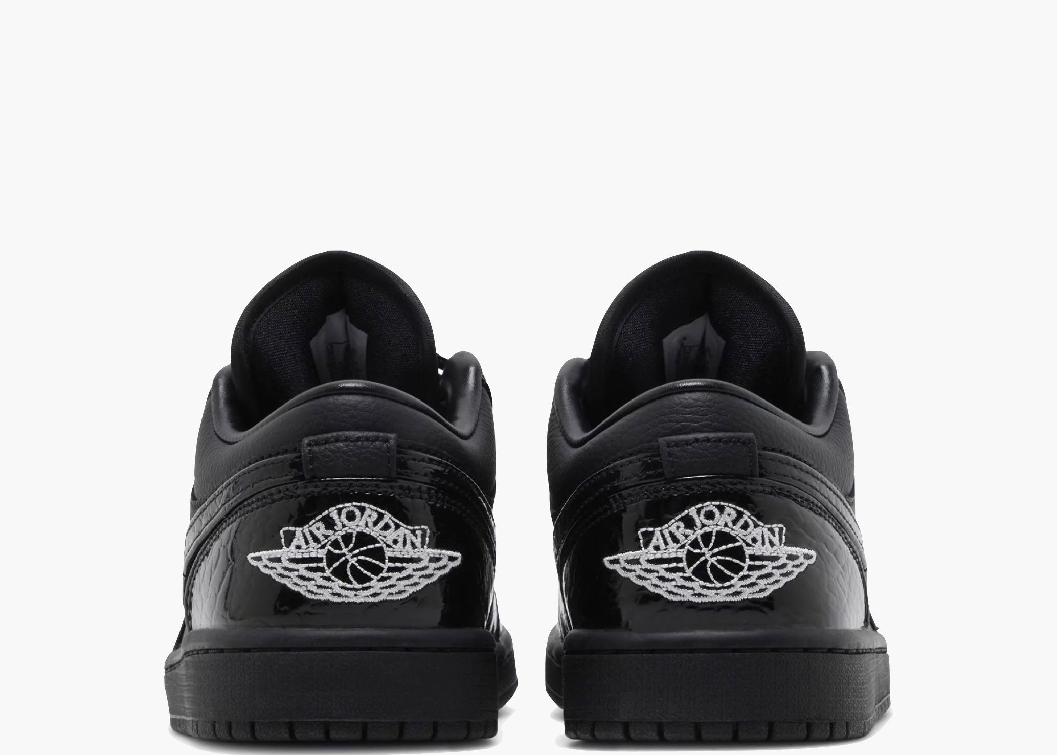 Nike Air Jordan 1 Low SE Patent Elephant Black (W) HJ7743-010 Hype Clothinga Limited Edition