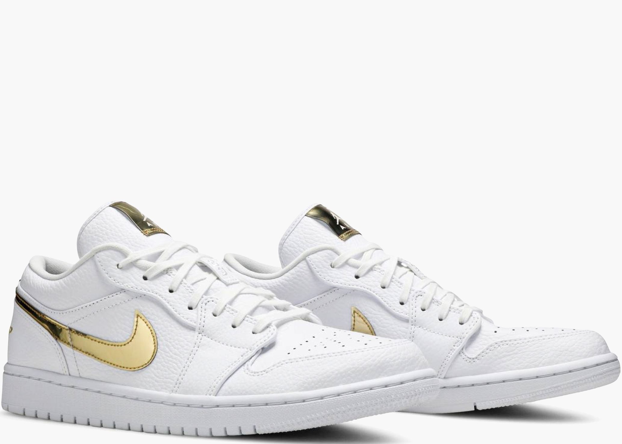 Nike Air Jordan 1 Low White Metallic Gold (w) CZ4776-100 Hype Clothinga