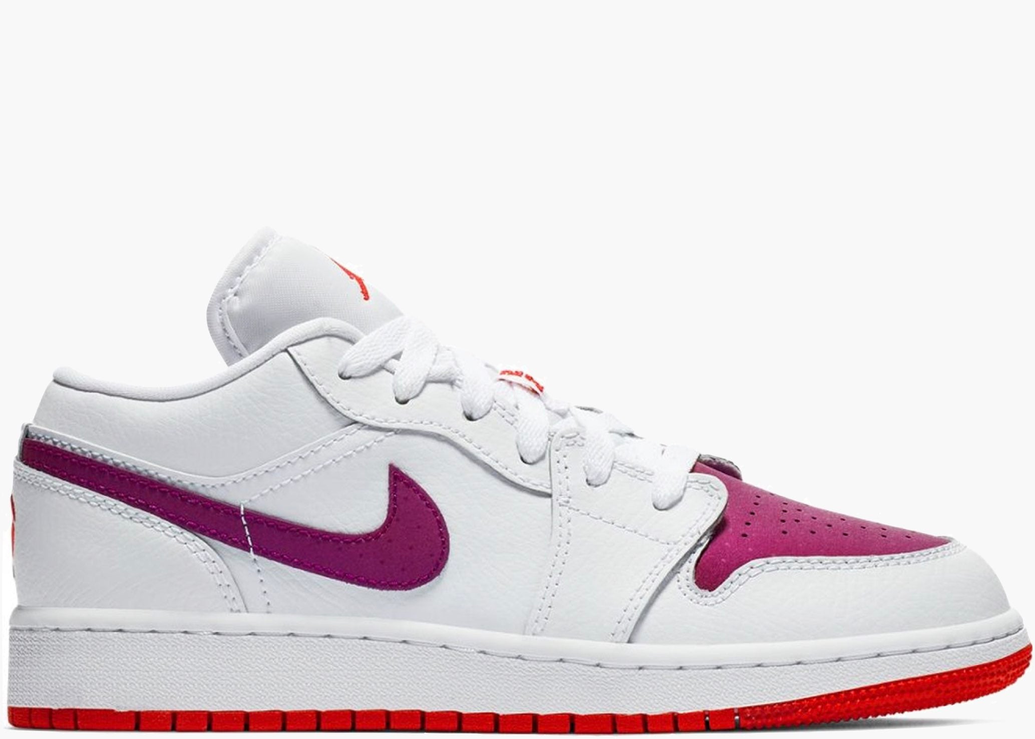 Nike Air Jordan 1 Low White True Berry (GS) 554723-161 Hype Clothinga Limited Edition