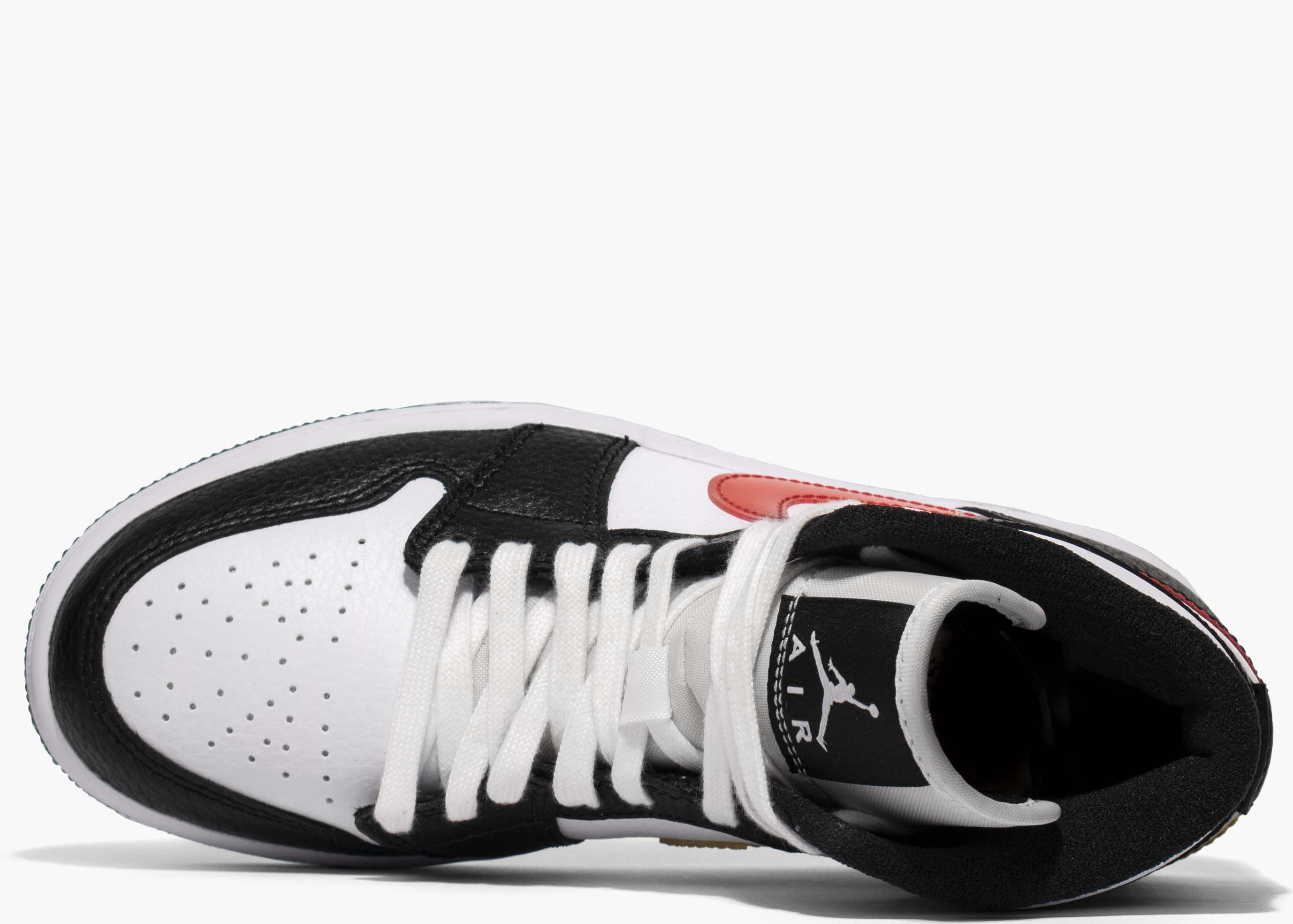 Nike Air Jordan 1 Mid Alternate Swooshes Red Yellow (W) BQ6472-063 Hype Clothinga Limited Edition