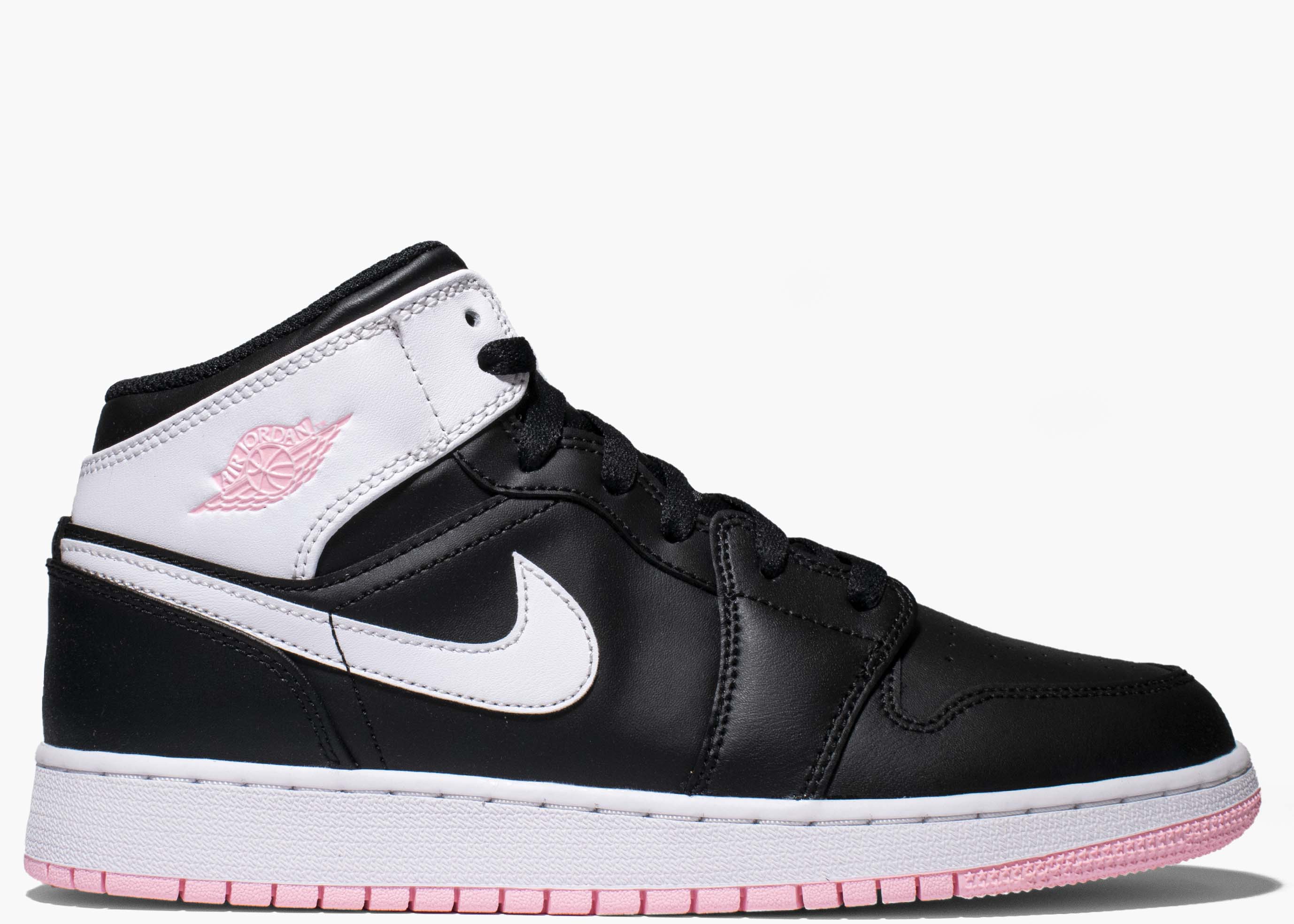 Nike Air Jordan 1 Mid Arctic Pink Black (GS) 555112-061 Hype Clothinga Limited Edition