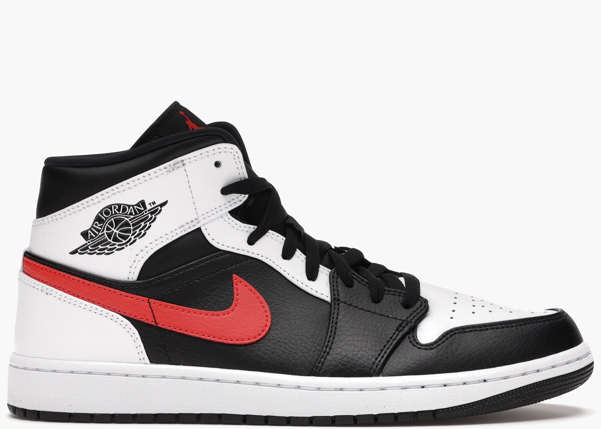 Nike Air Jordan 1 Mid Black Chile Red White 554724-075 Hype Clothinga Limited Edition