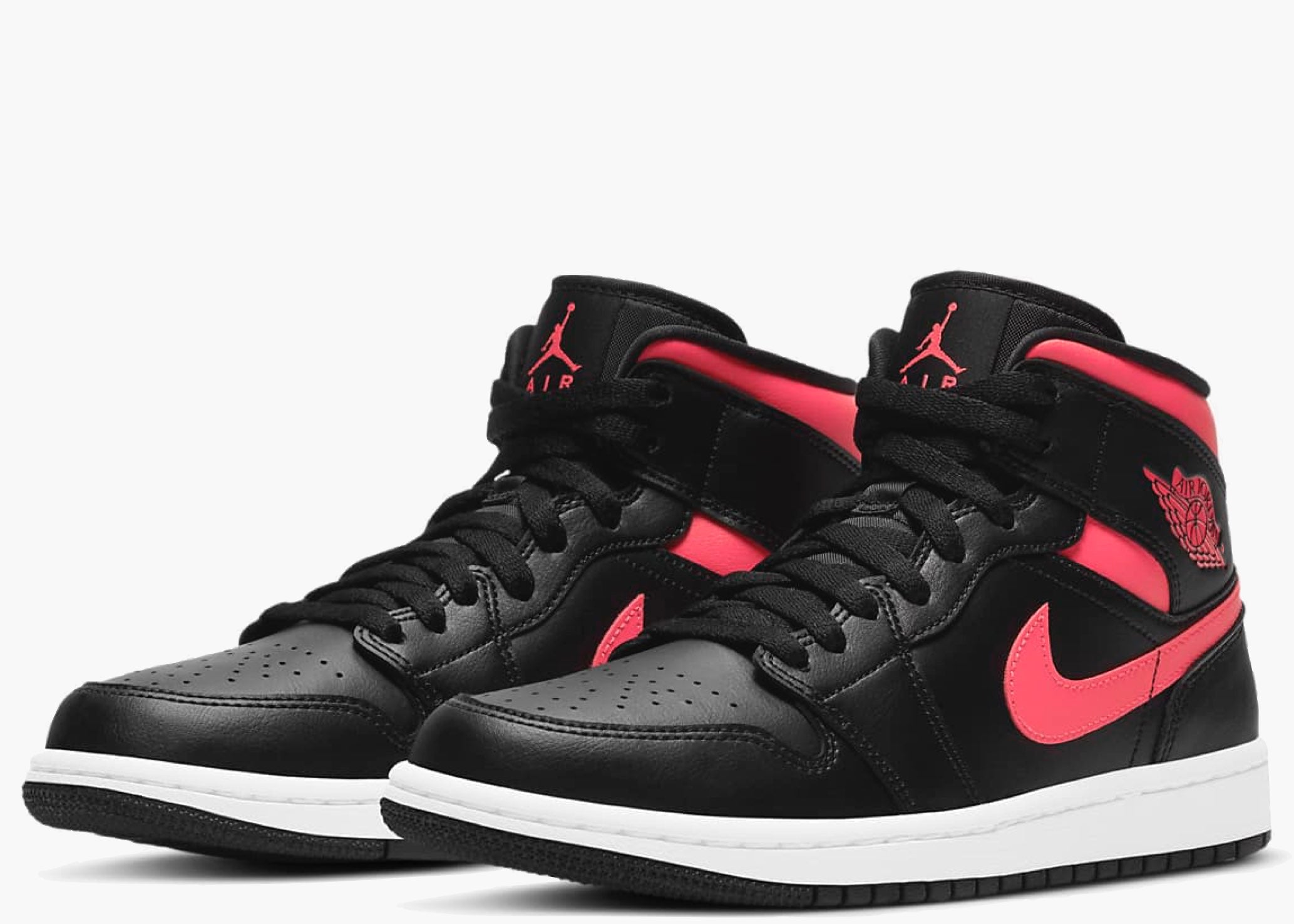 Nike Air Jordan 1 Mid Black Siren Red (W) BQ6472-004 Hype Clothinga Limited Edition