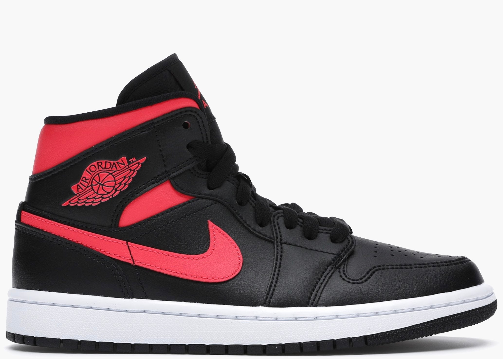 Nike Air Jordan 1 Mid Black Siren Red (W) BQ6472-004 Hype Clothinga Limited Edition