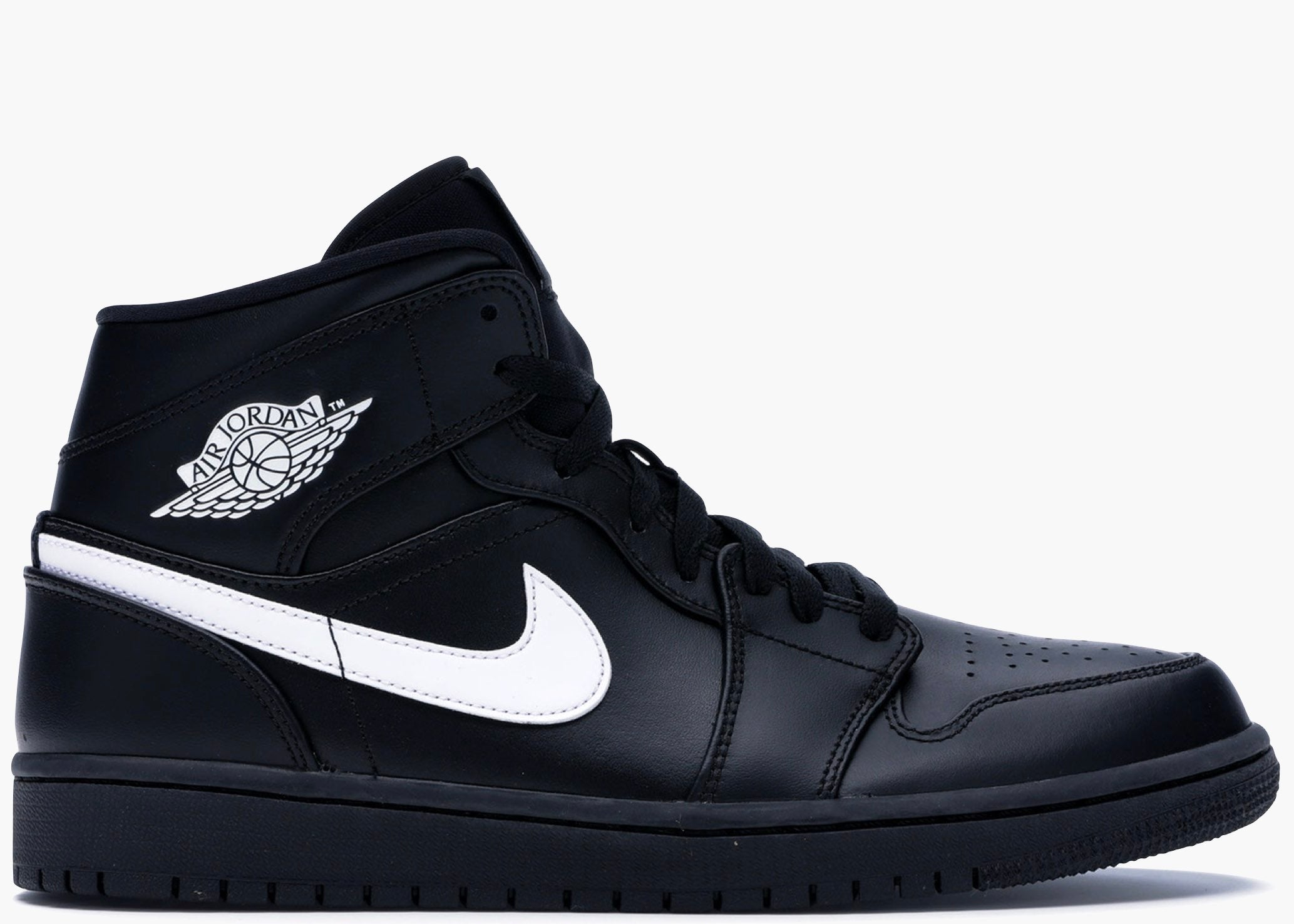 Nike Air Jordan 1 Mid Black White (2018) 554724-049 Hype Clothinga Limited Edition
