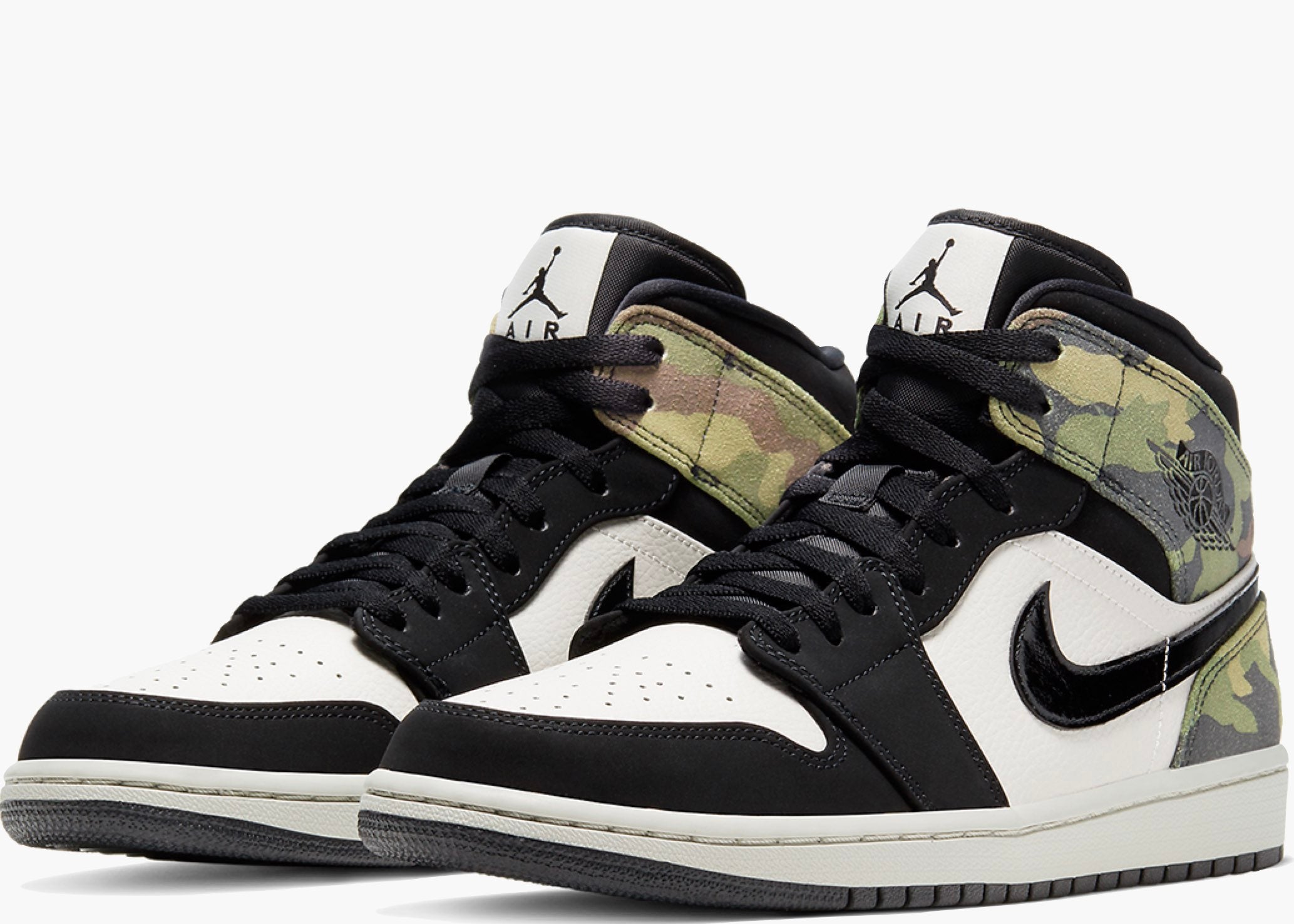 Nike Air Jordan 1 Mid Camo (gs) CW5550-001 Hype Clothinga