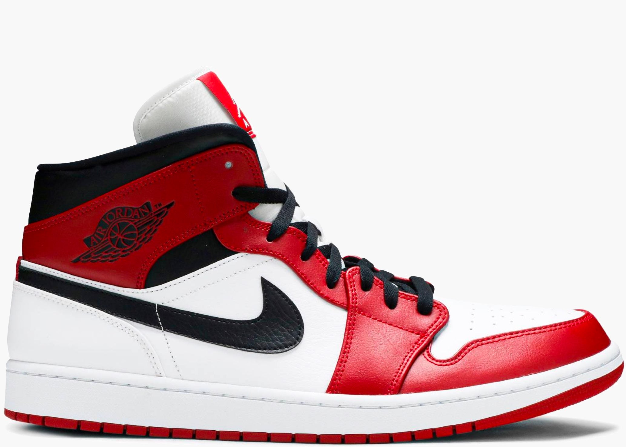 Nike Air Jordan 1 Mid Chicago White 554724-173 Hype Clothinga