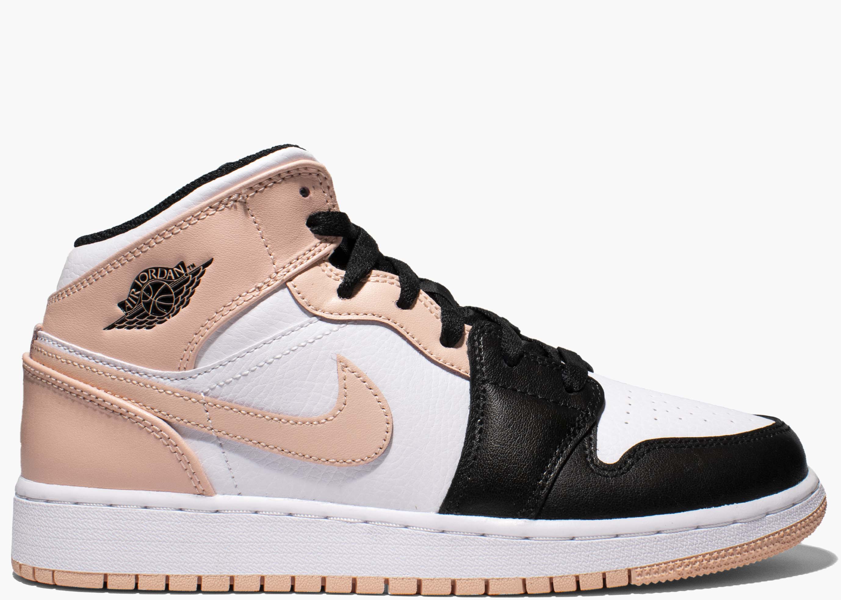 Nike Air Jordan 1 Mid Crimson Tint Toe (GS) 554725-133 Hype Clothinga Limited Edition