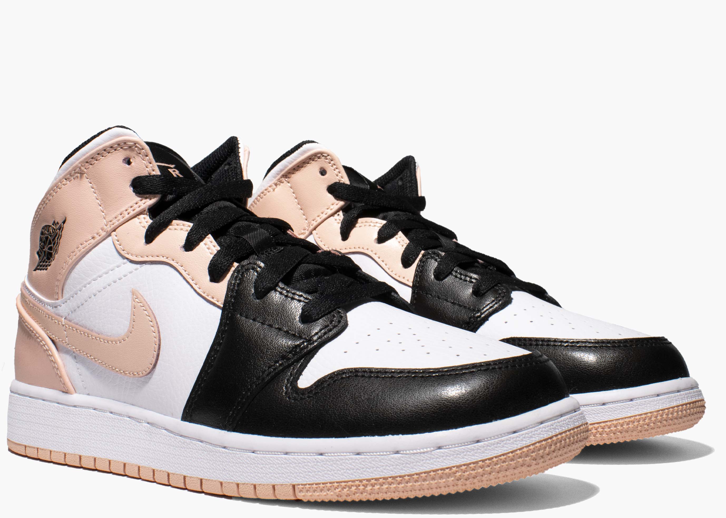 Nike Air Jordan 1 Mid Crimson Tint Toe (GS) 554725-133 Hype Clothinga Limited Edition