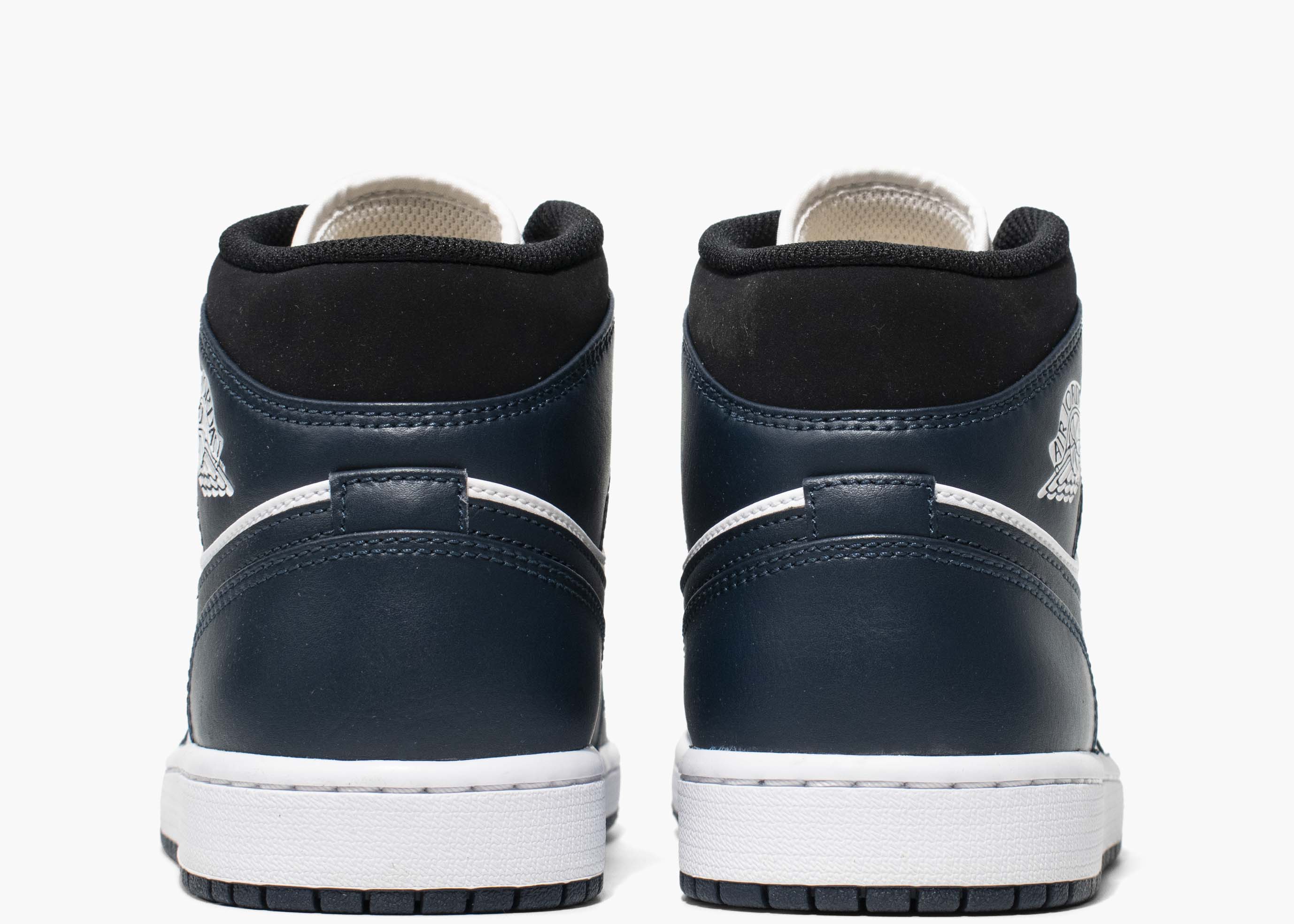 Nike Air Jordan 1 Mid Dark Teal Armony Navy 554724-411 Hype Clothinga Limited edition