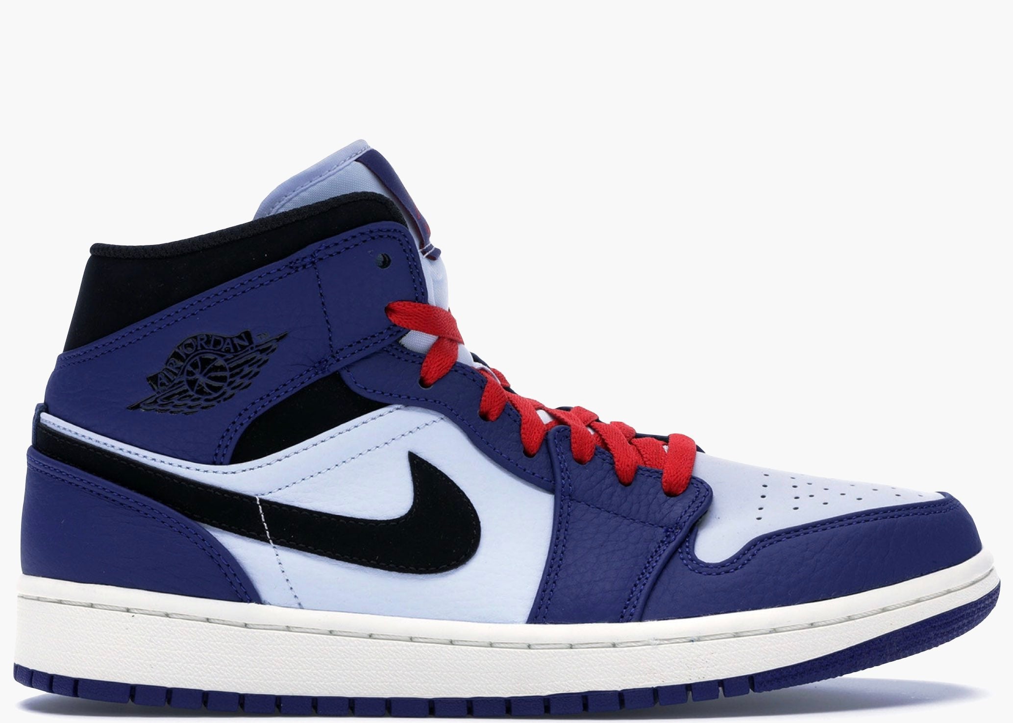 Nike Air Jordan 1 Mid Deep Royal Blue Black 852542-400 Hype Clothinga Limited Edition