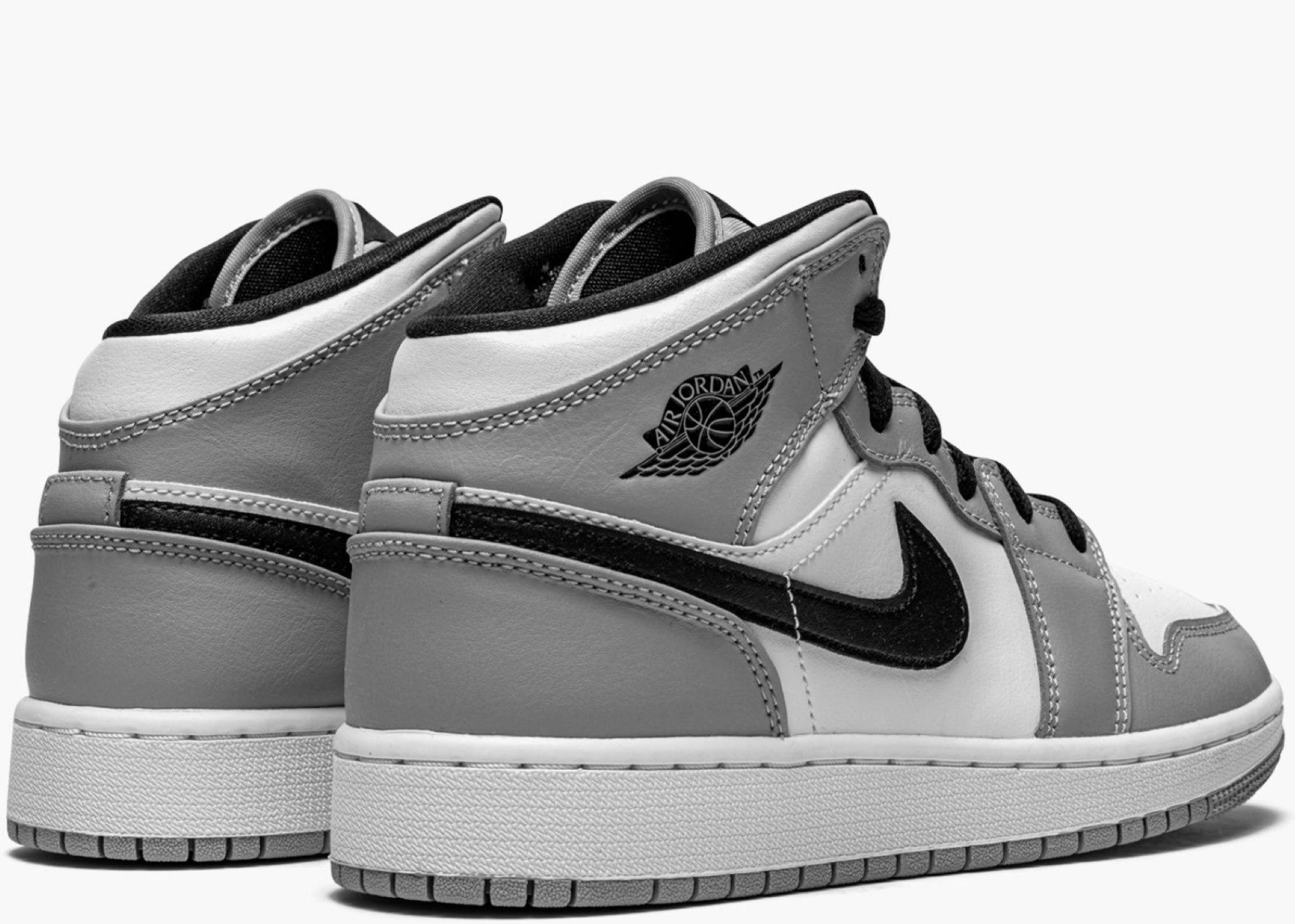 Nike Air Jordan 1 Mid Gs Light Smoke Grey 554725-092 Hype Clothinga Limited Edition